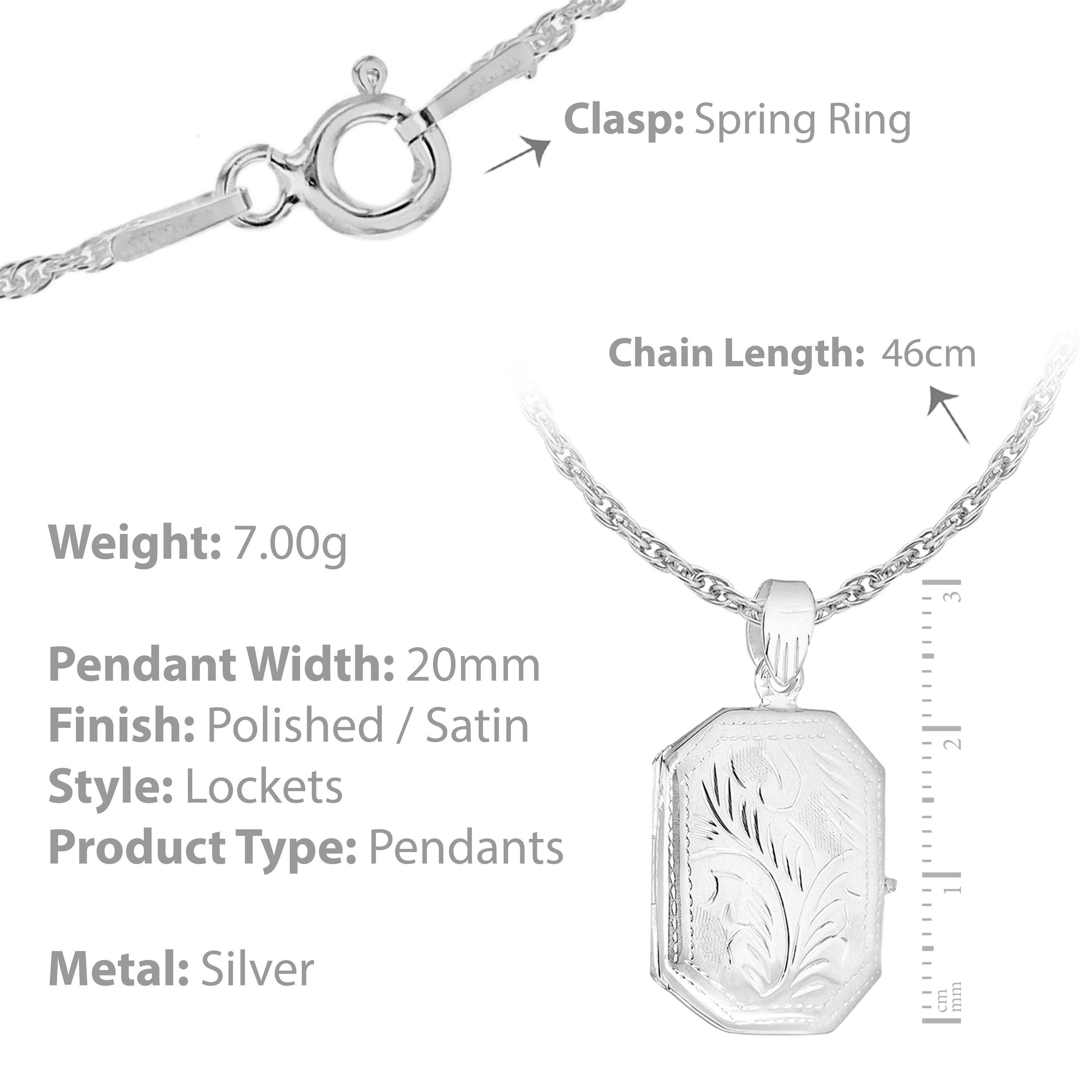 Silver - Be You - Sterling Silver Engraved Locket necklace - 3