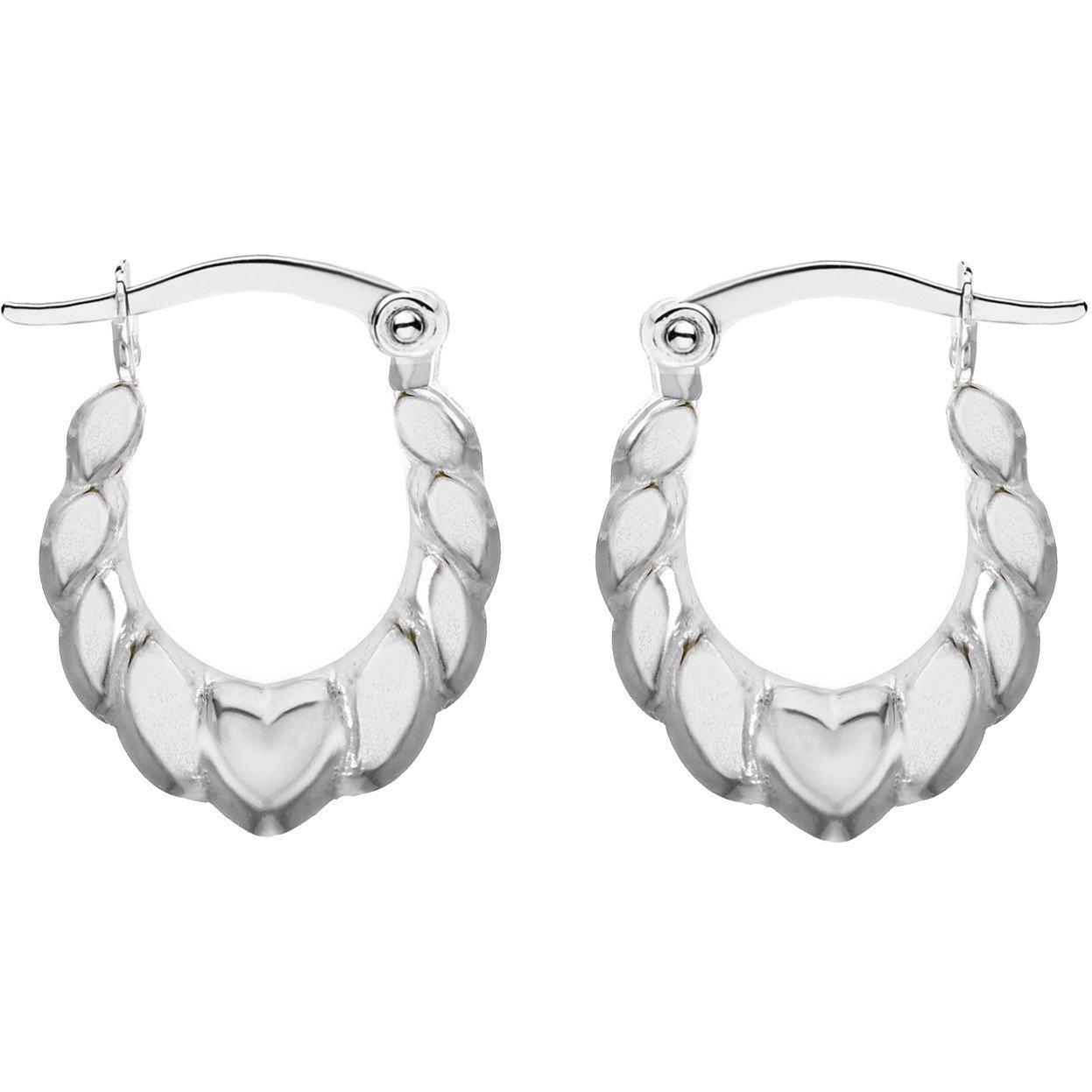 Silver - Be You - Sterling Silver Mini Heart Hoops