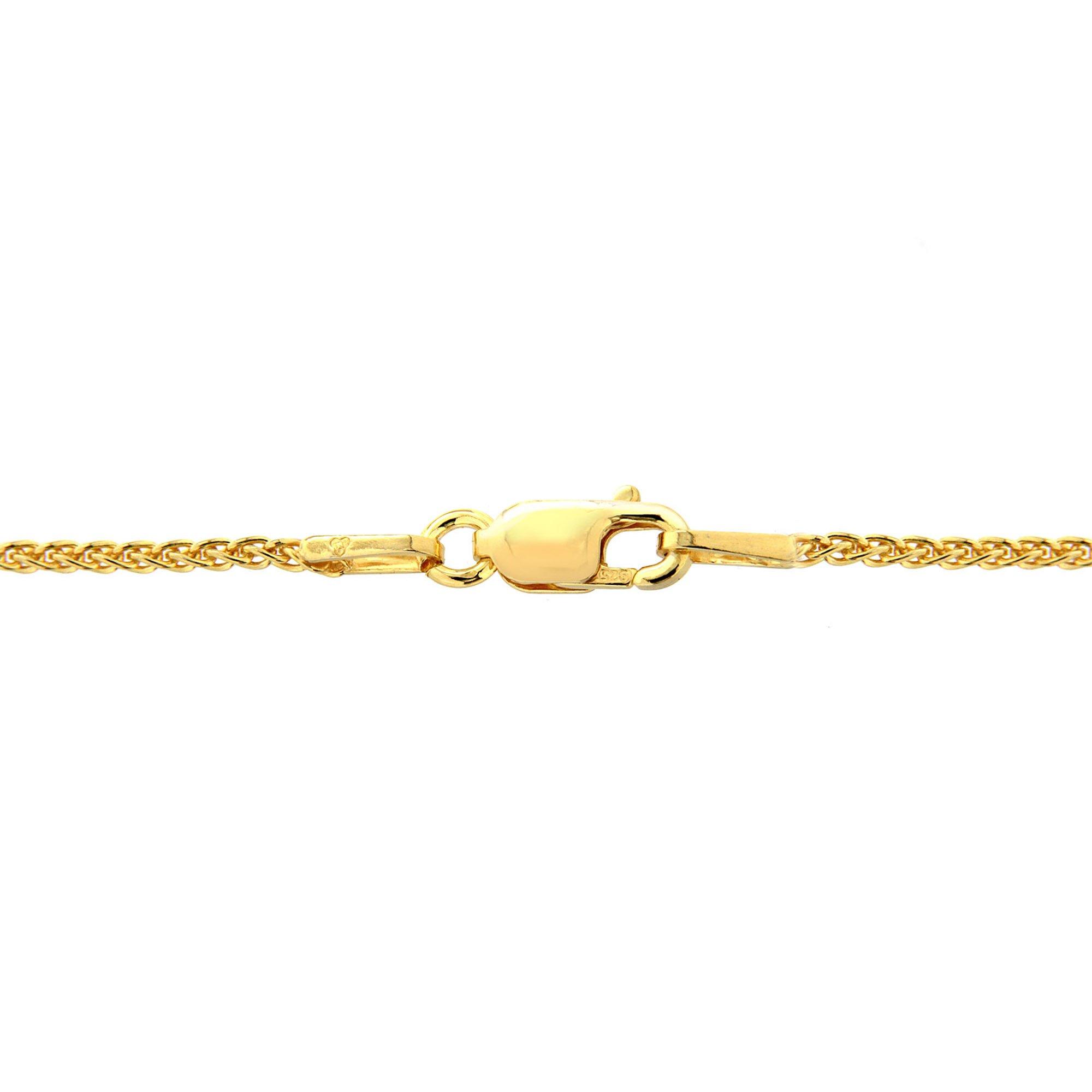 Gold - Be You - Sterling Silver Gold Plated Spiga Chain - 3