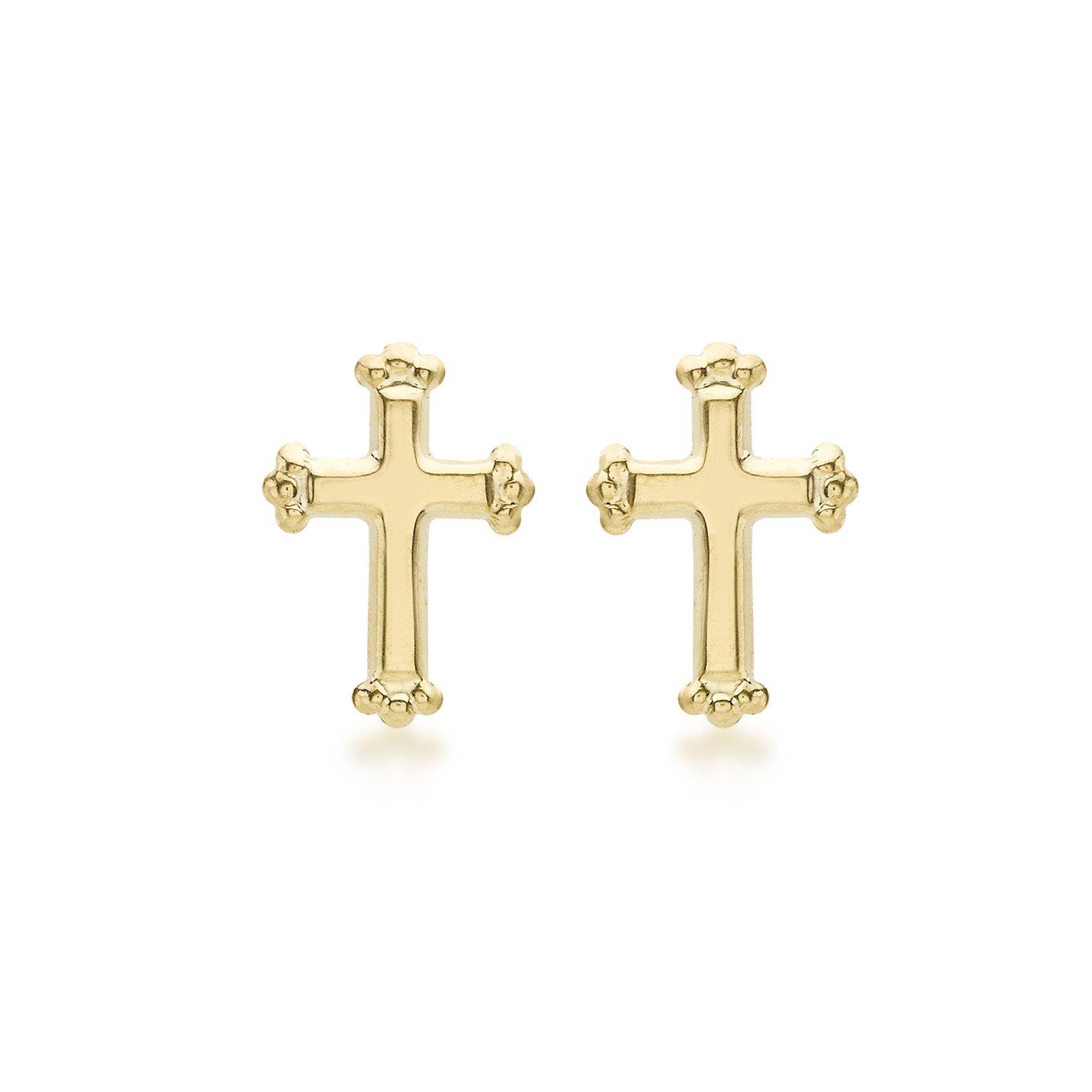 Gold - Be You - 9ct Gold Cross Studs - 1