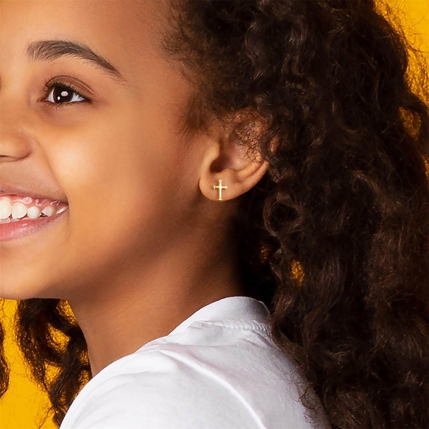 Gold - Be You - 9ct Gold Cross Studs - 2