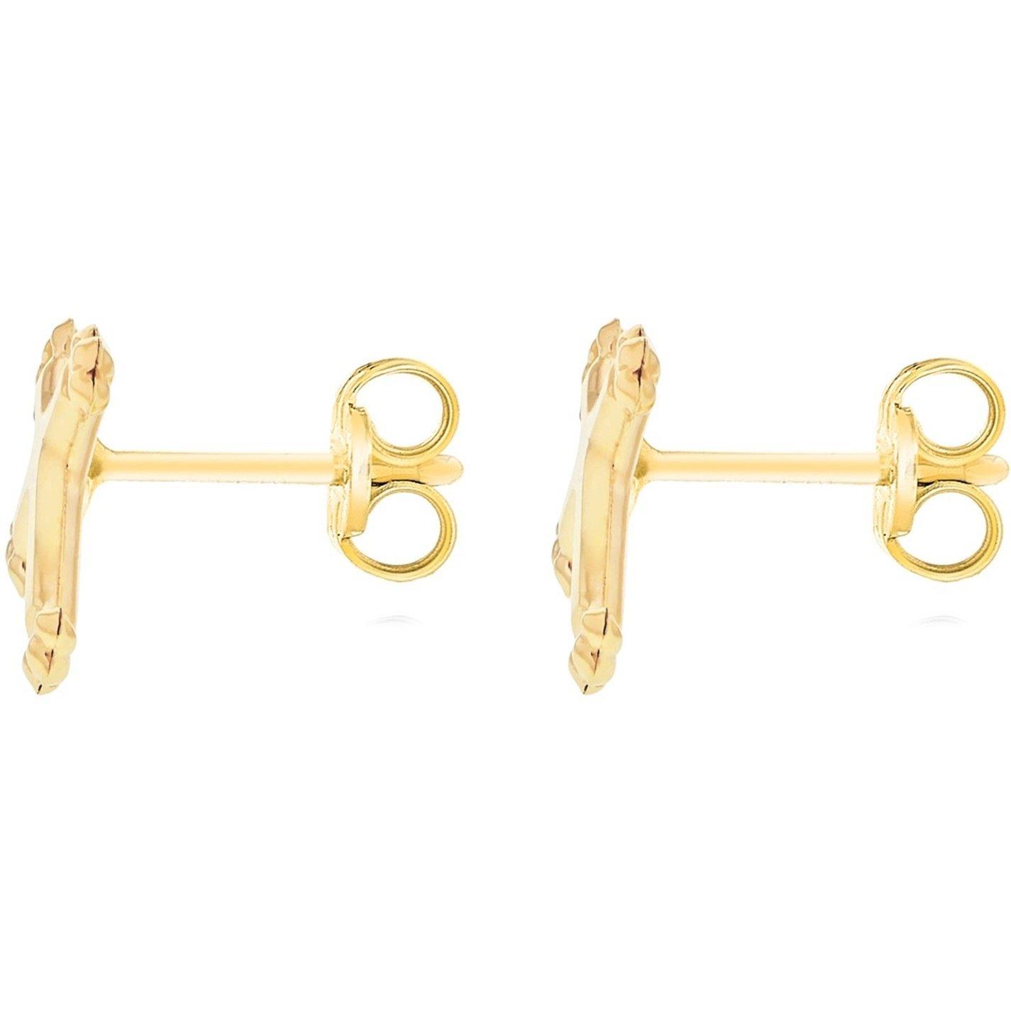 Gold - Be You - 9ct Gold Cross Studs - 3