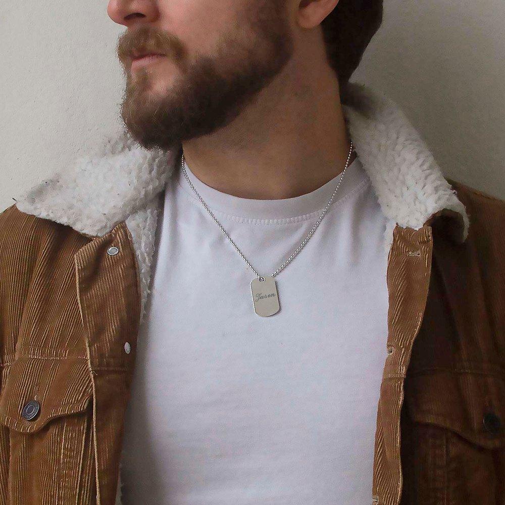 Silver - Be You - Sterling Silver Dog Tag Chain - 2