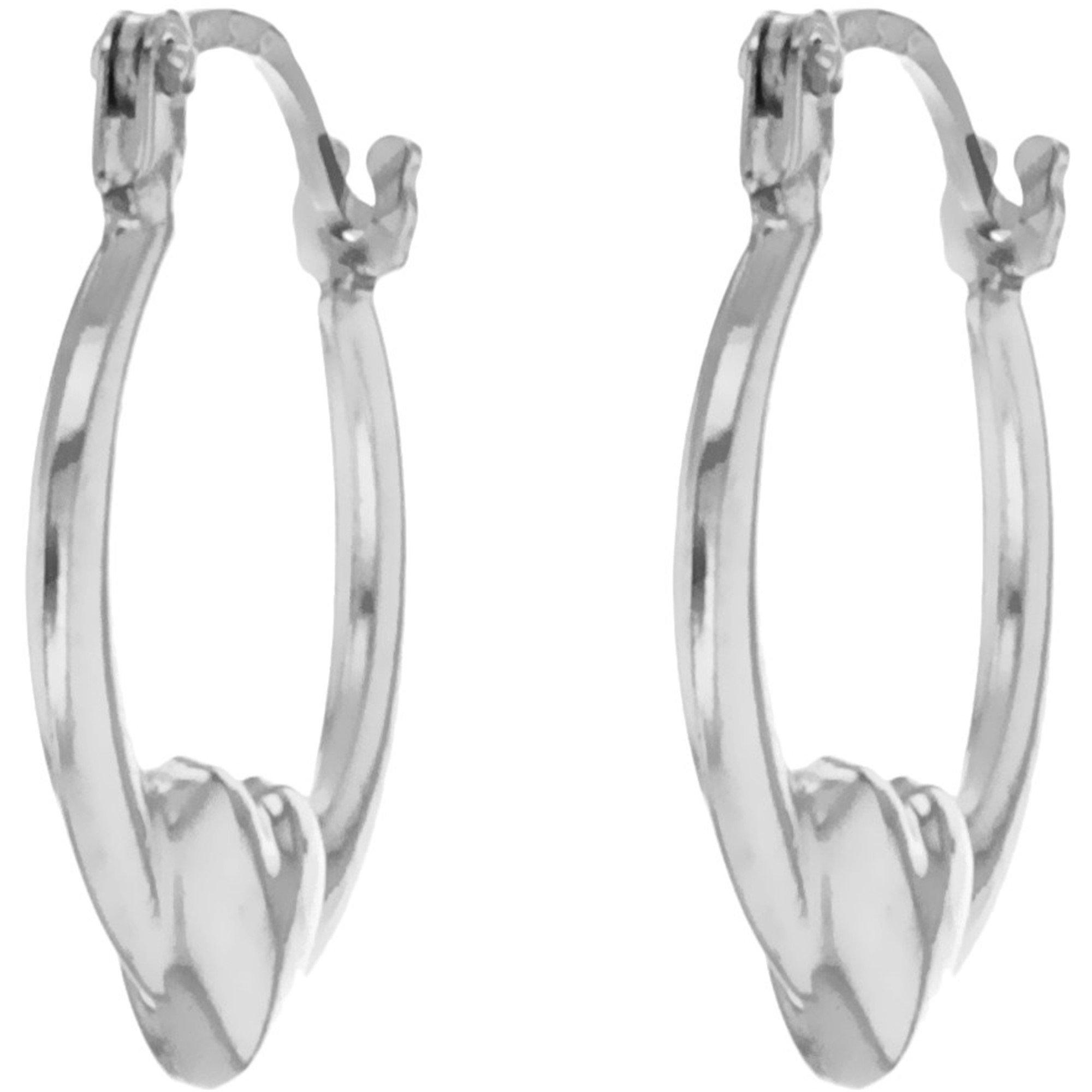Silver - Be You - Sterling Silver Mini Heart Hoops - 3