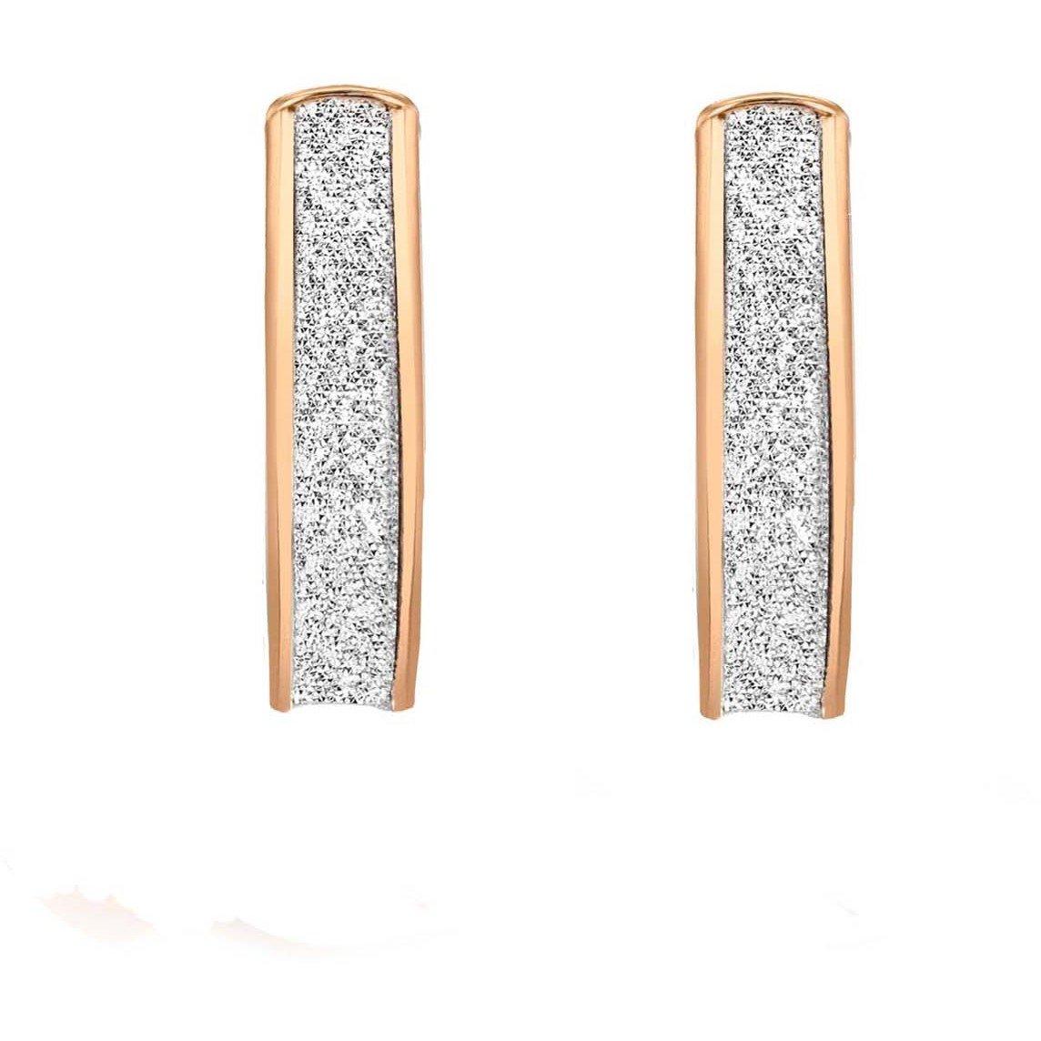 Gold - Be You - 9ct Rose Gold Stardust Hoops - 3