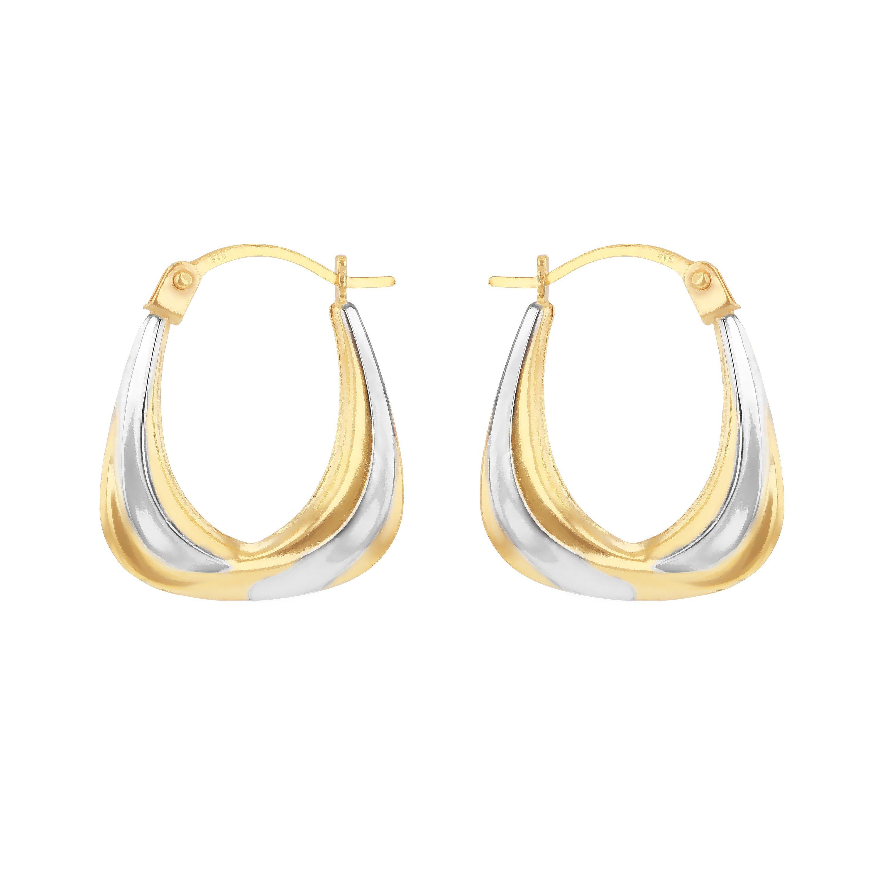 Gold - Be You - 9ct Gold 2-Colour Mini Hoops - 1