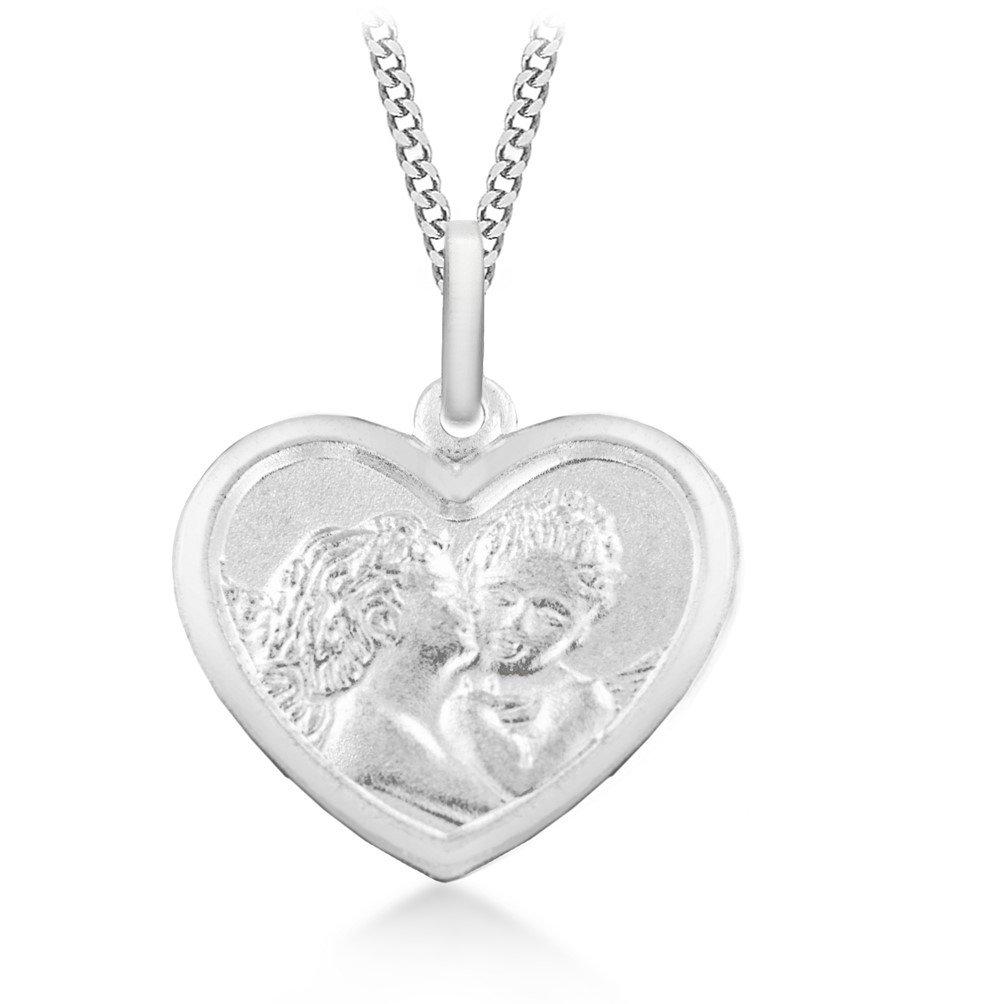 Silver - Be You - Sterling Silver Angle Heart Necklace - 1
