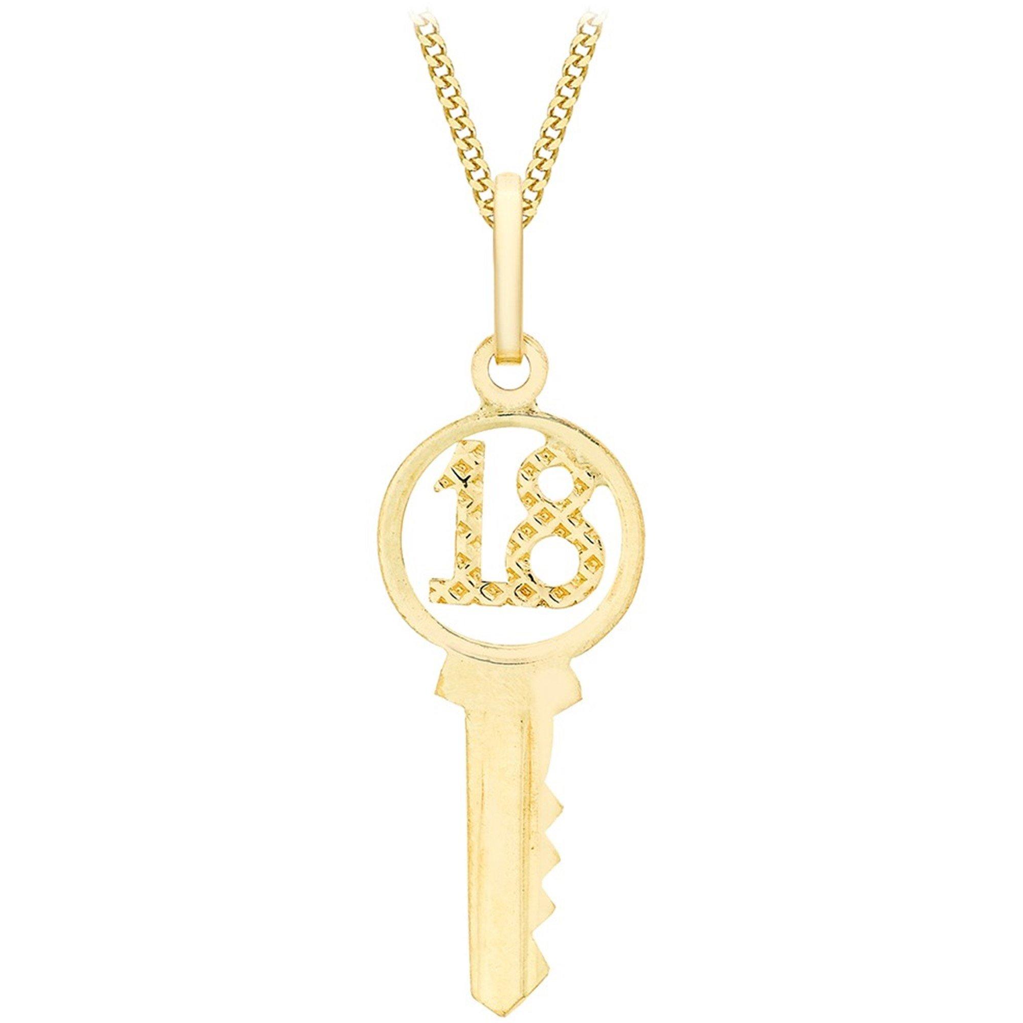 Gold - Be You - 9ct Gold 18 Key Necklace