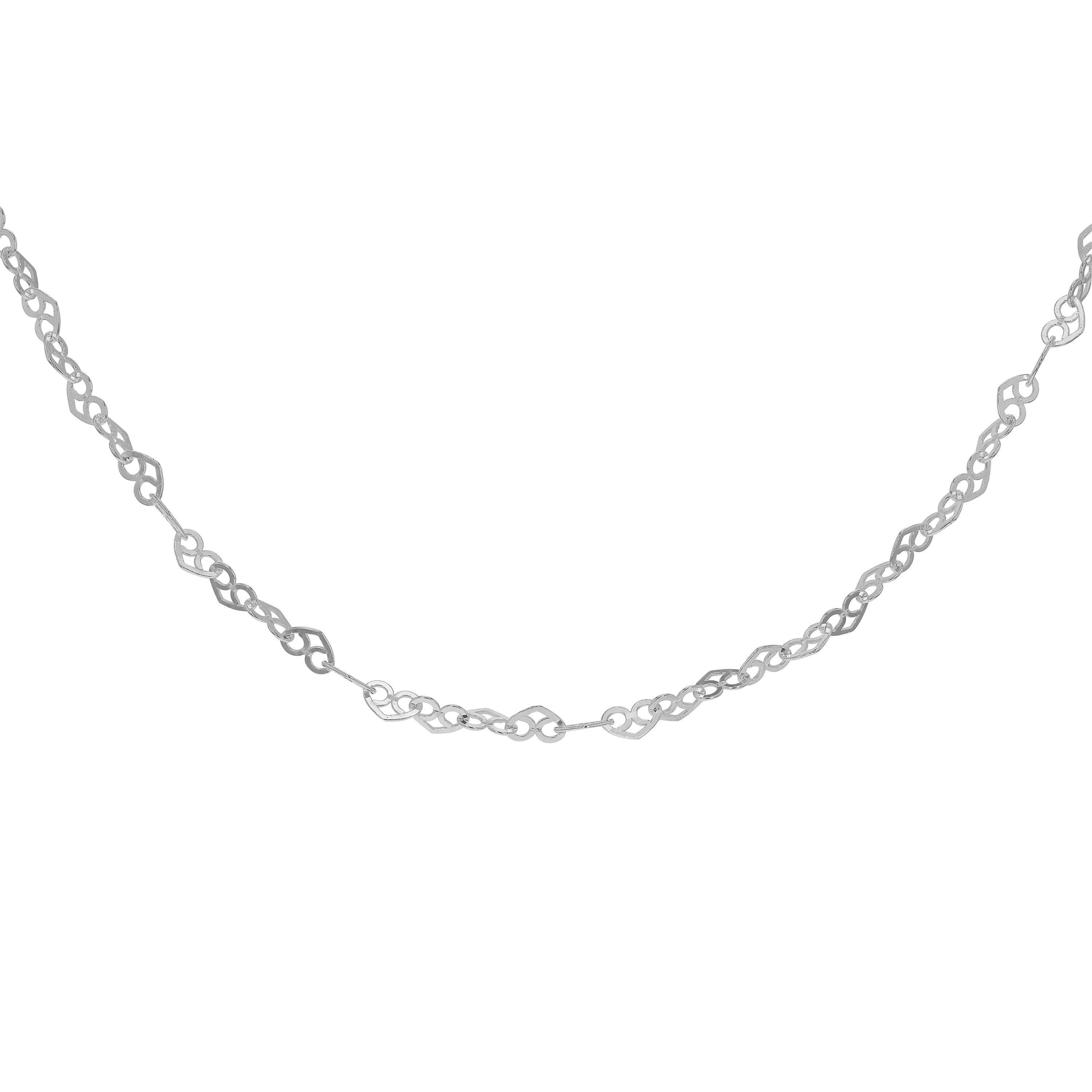 Silver - Be You - Sterling Silver Heart Link Chain - 1