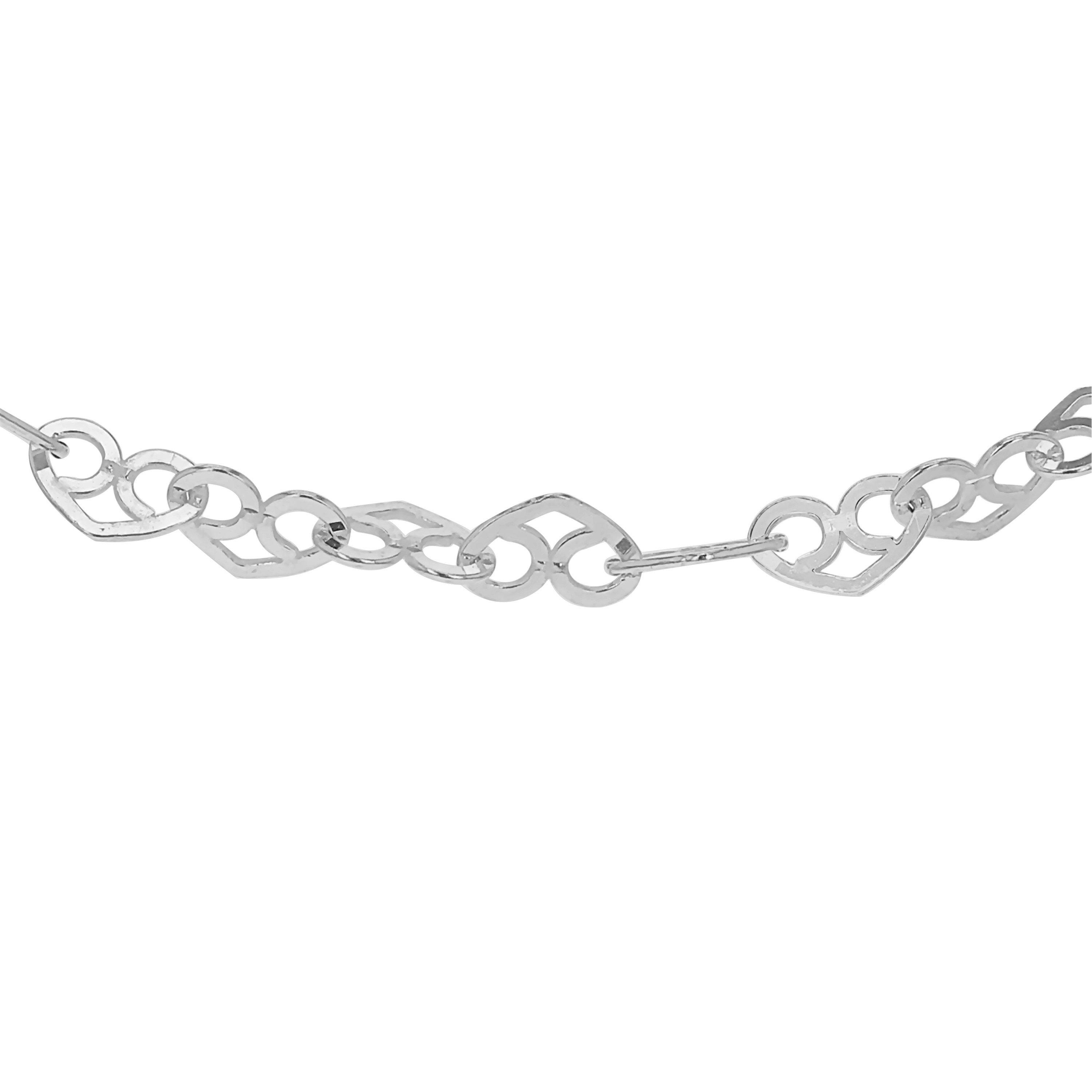 Silver - Be You - Sterling Silver Heart Link Chain - 2