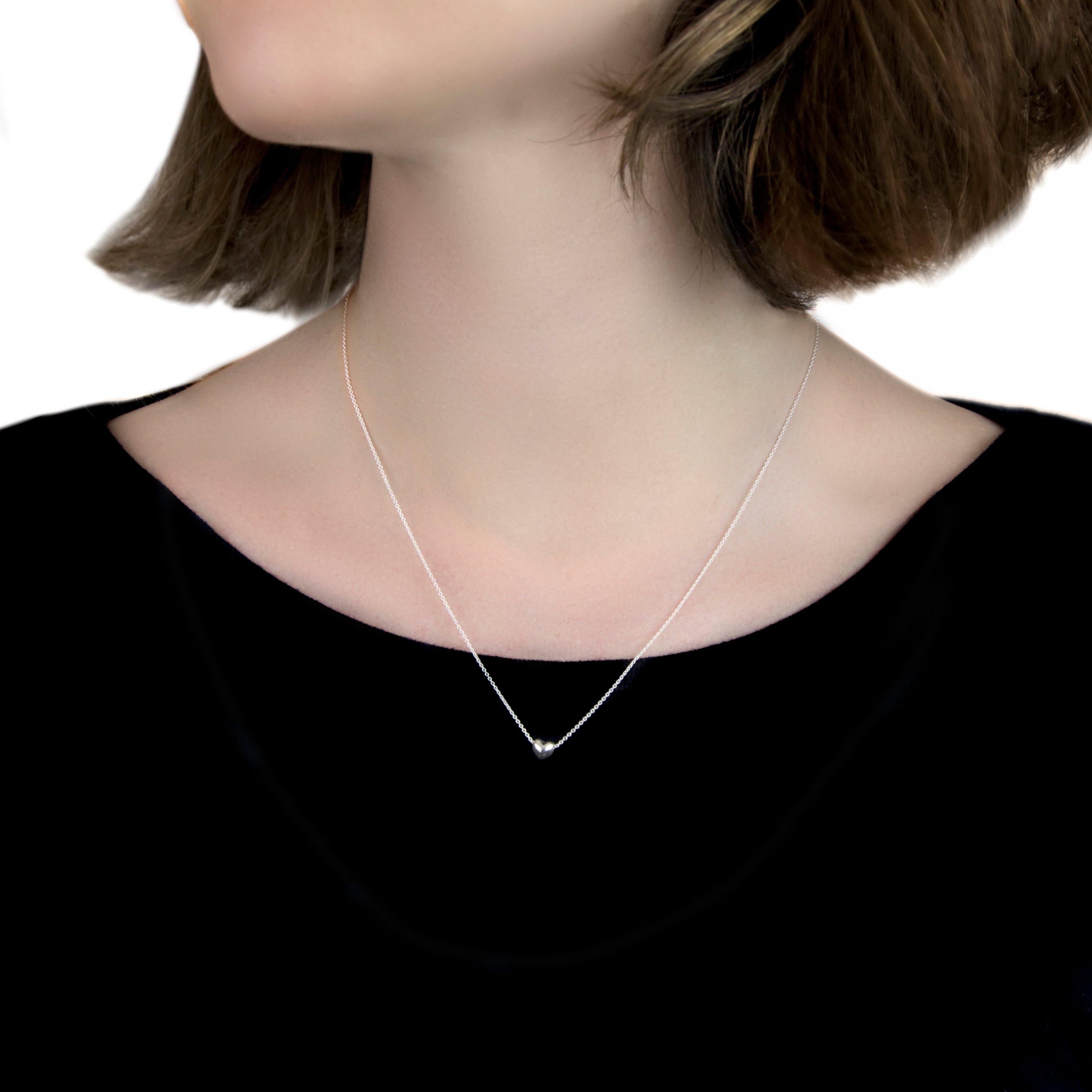 Silver - Be You - Sterling Silver Heart Necklace - 2