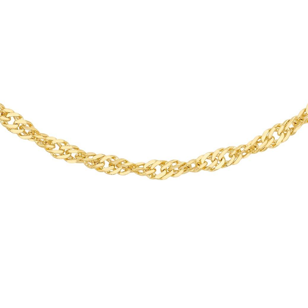 Gold - Be You - 9ct Gold Twist Curb Chain - 1
