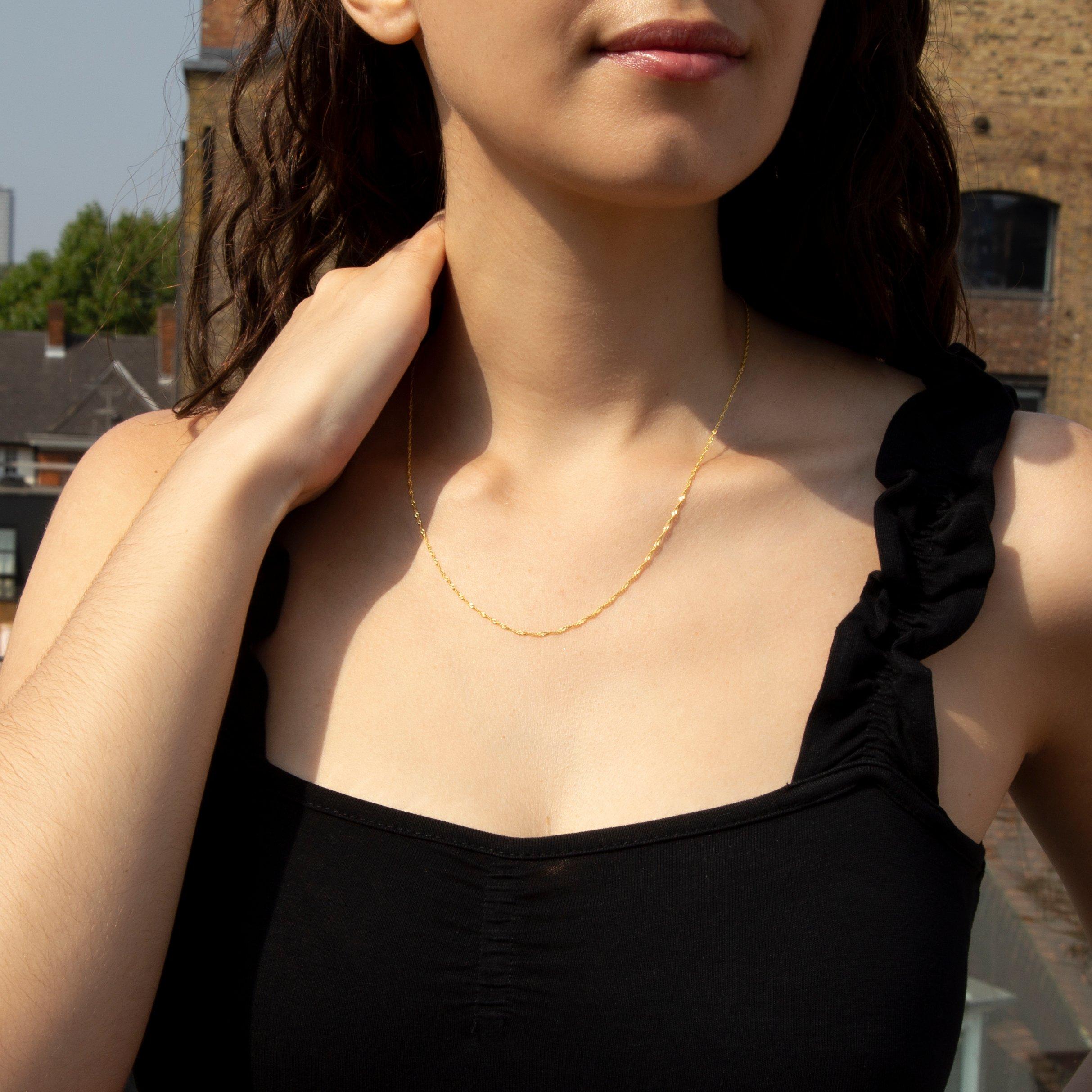 Gold - Be You - 9ct Gold Twist Curb Chain - 3