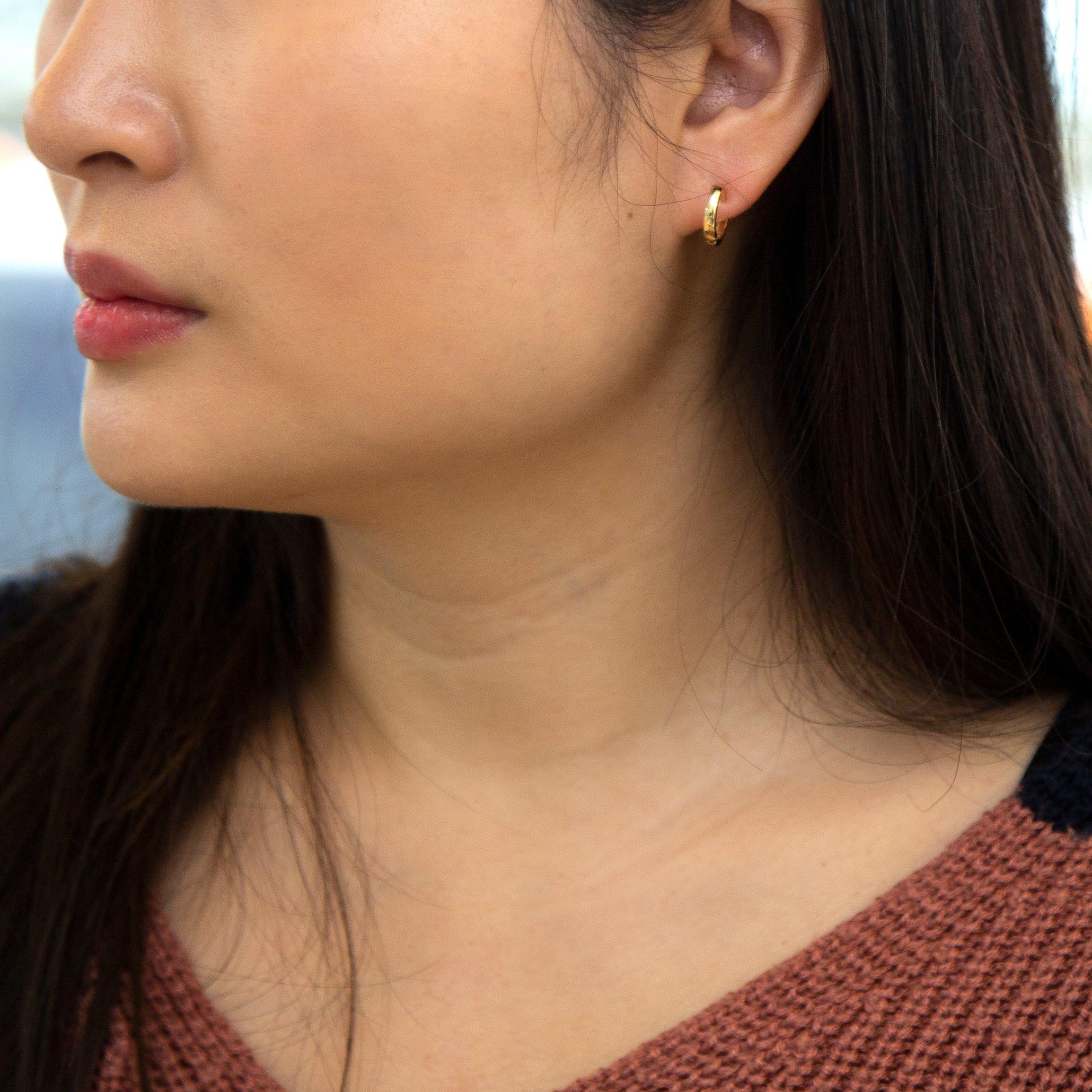 Gold - Be You - 9ct Gold Huggy Hoops - 2