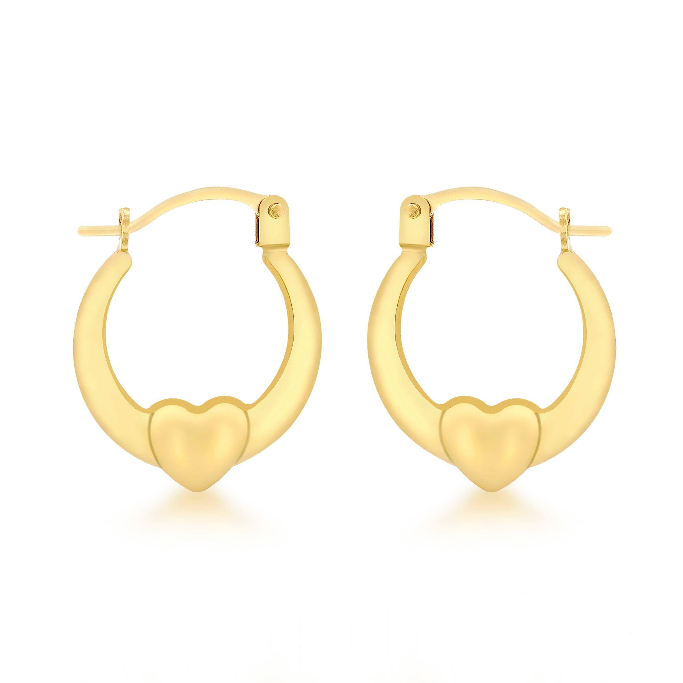 Gold - Be You - 9ct Gold Mini Heart Earrings - 1