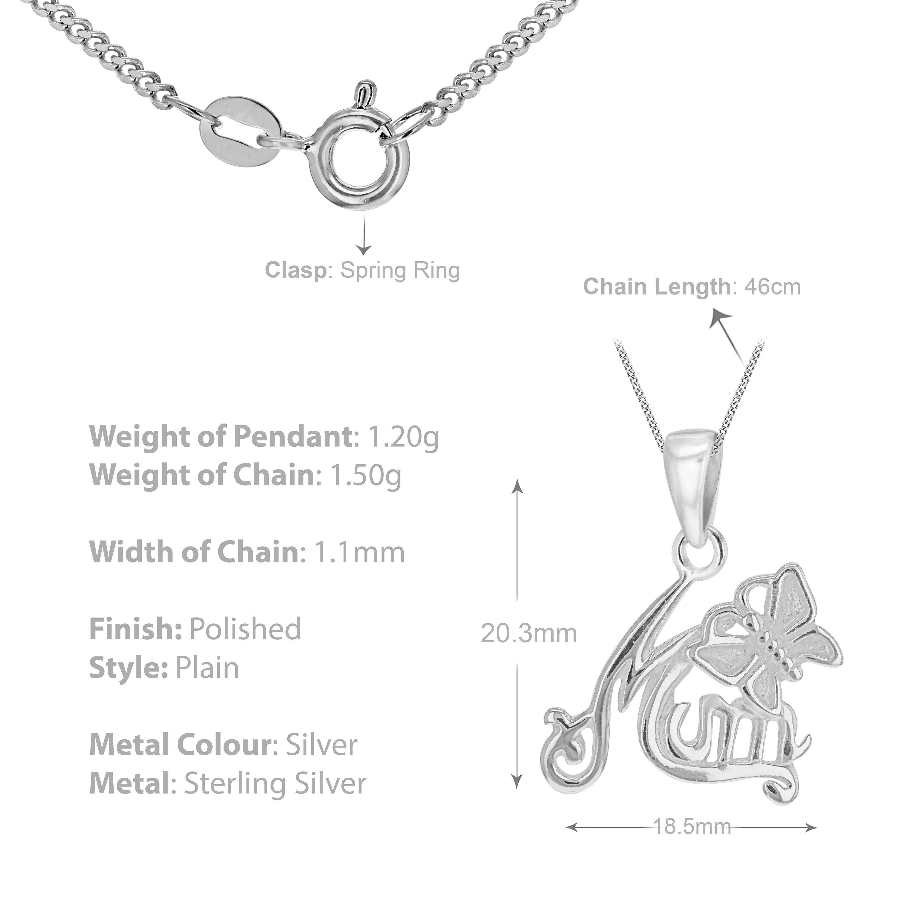 Silver - Be You - Sterling Silver Mum Necklace - 3