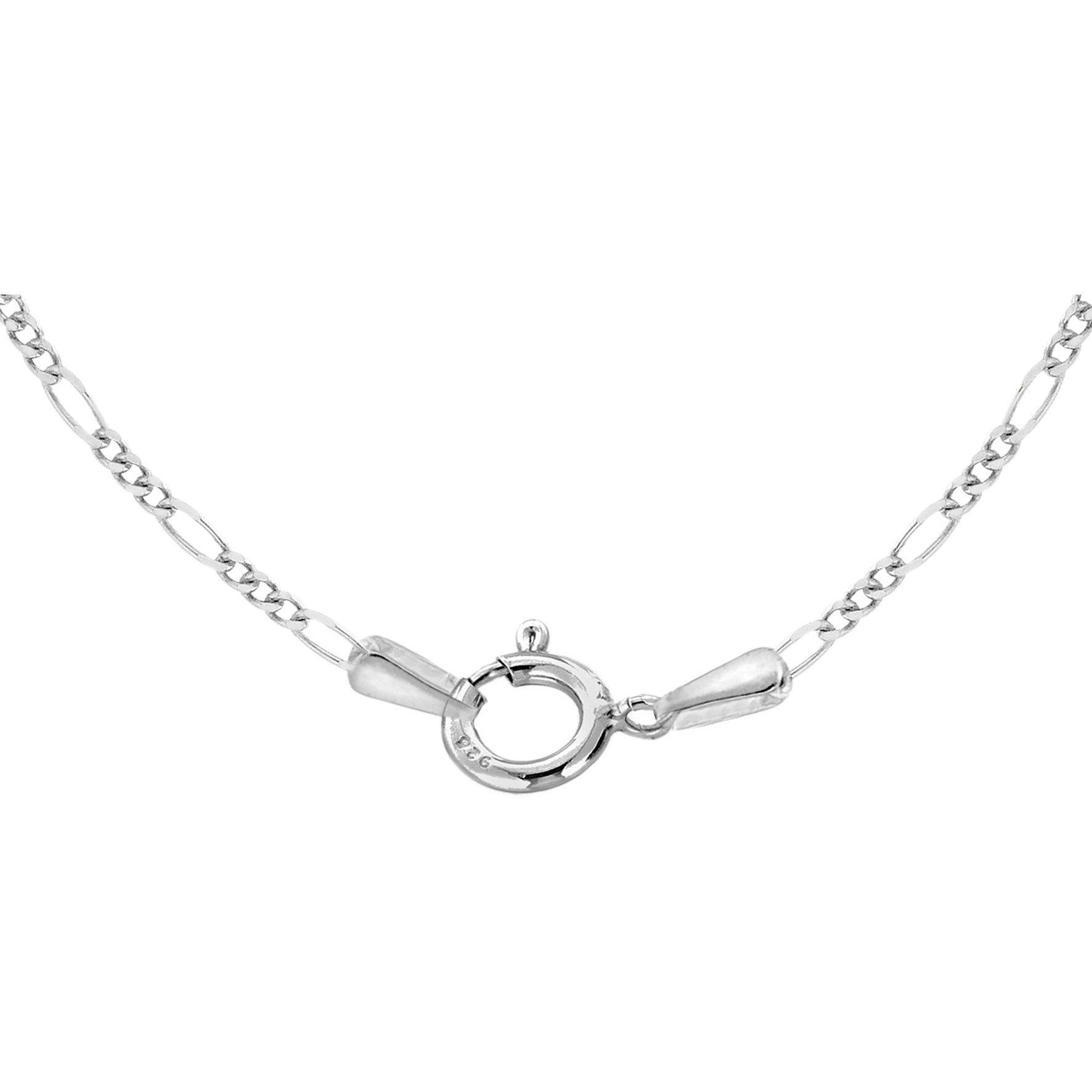 Silver - Be You - Sterling Silver Figaro Chain - 4