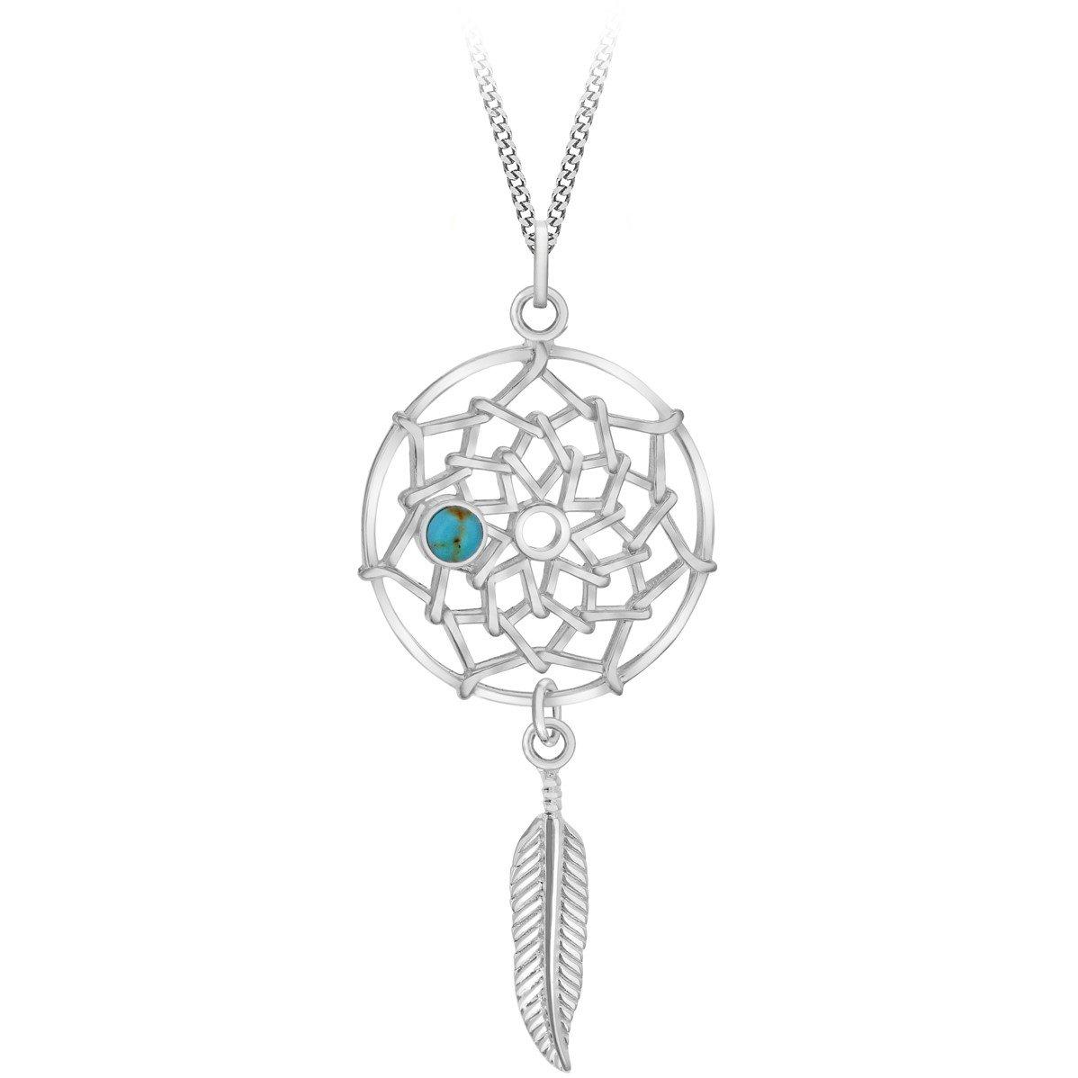 Silver - Be You - Sterling Silver Dreamcatcher Necklace - 1