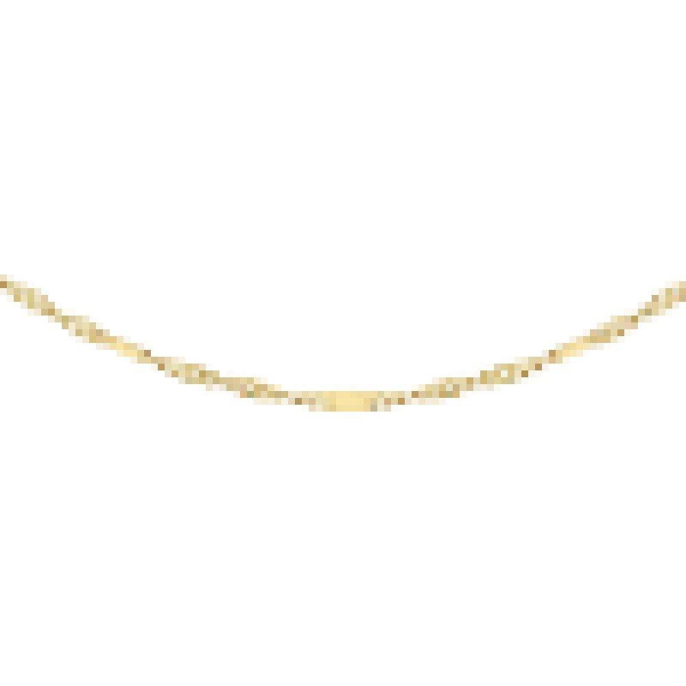 Gold - Be You - 9ct Gold Twist & Bar Curb Chain - 1