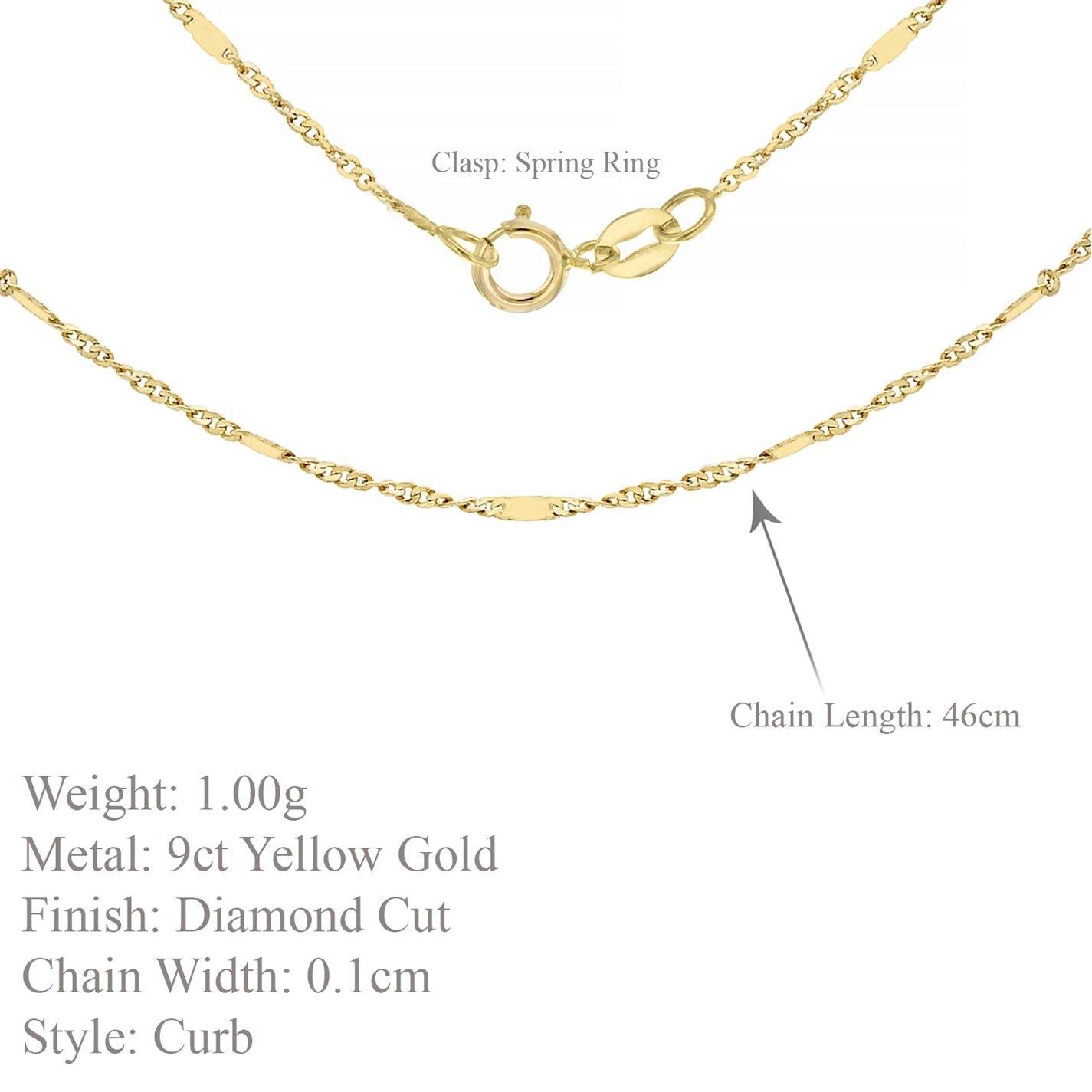 Gold - Be You - 9ct Gold Twist & Bar Curb Chain - 3