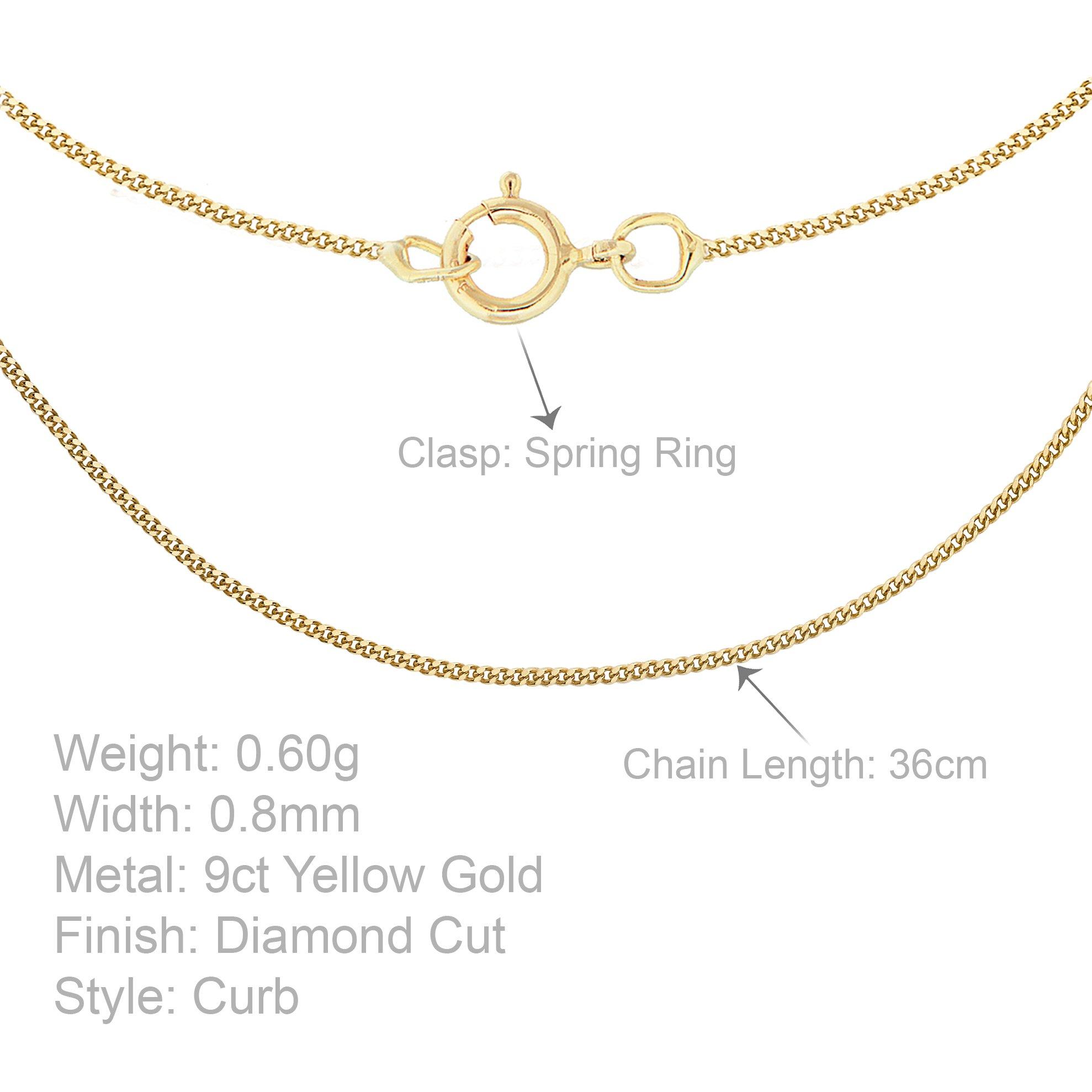 Gold - Be You - 9ct Gold Curb Chain - 4