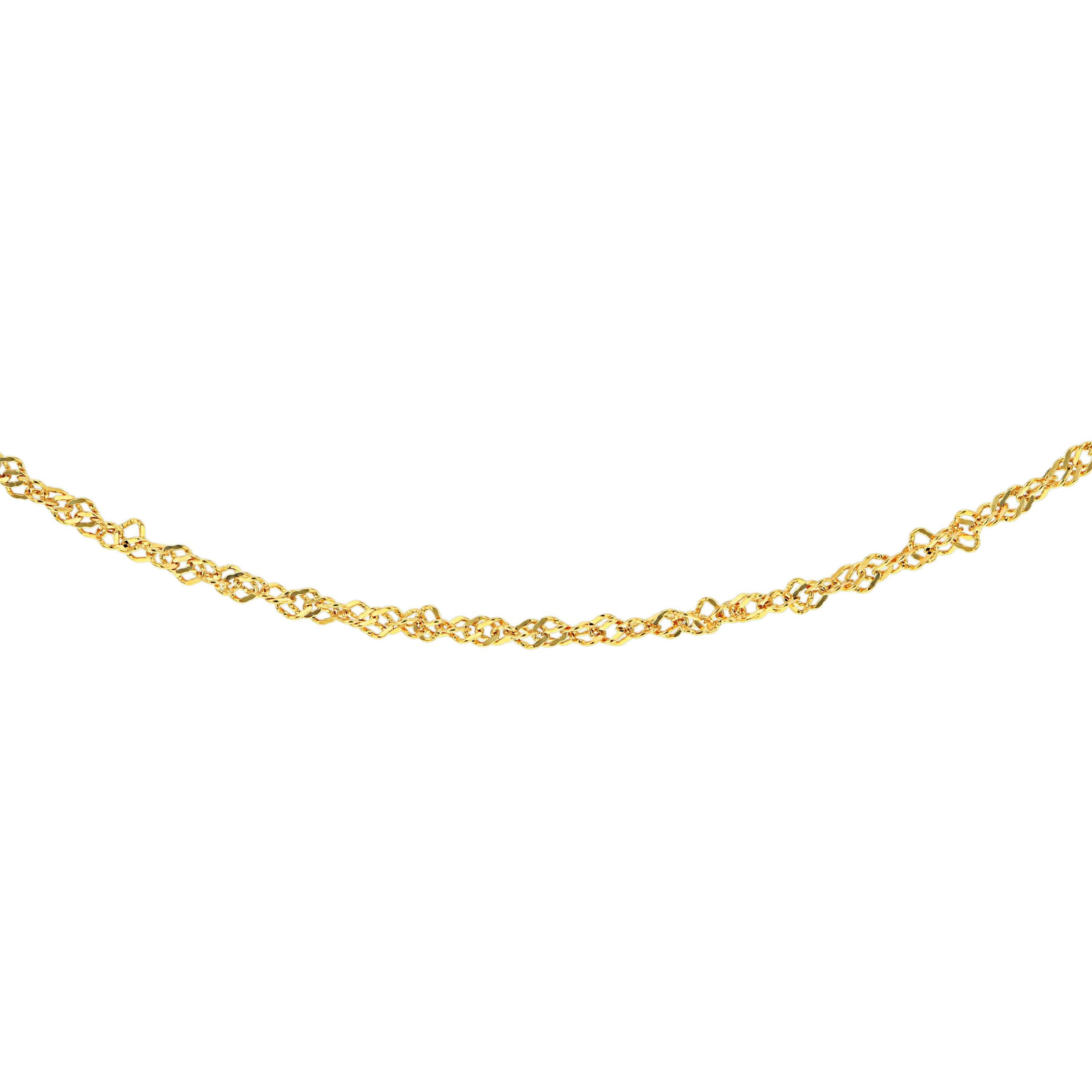 Gold - Be You - 9ct Gold Twist Curb Chain - 1