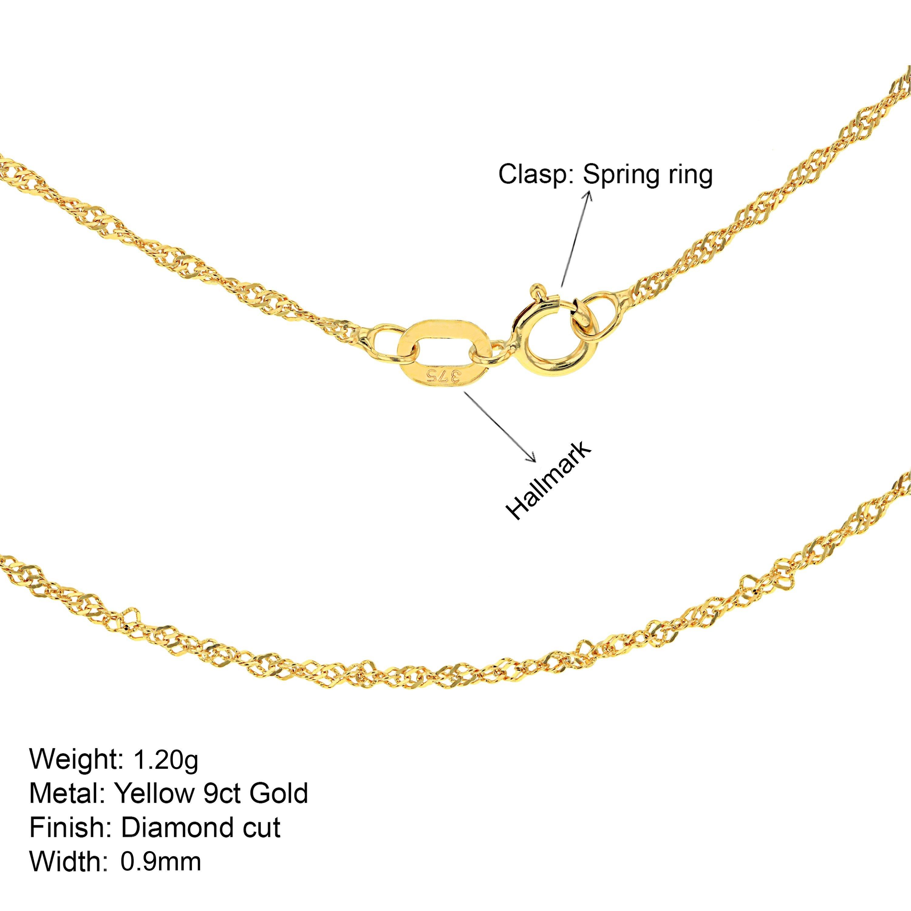 Gold - Be You - 9ct Gold Twist Curb Chain - 3