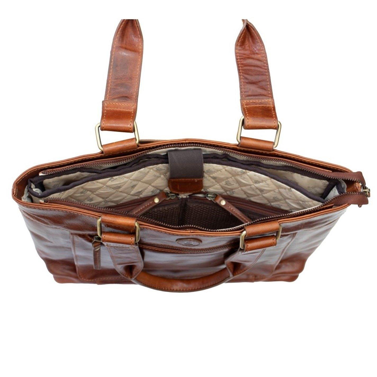 Cognac - PRIMEHIDE Leather - Orion Womens Laptop Bag – 2006 - 2