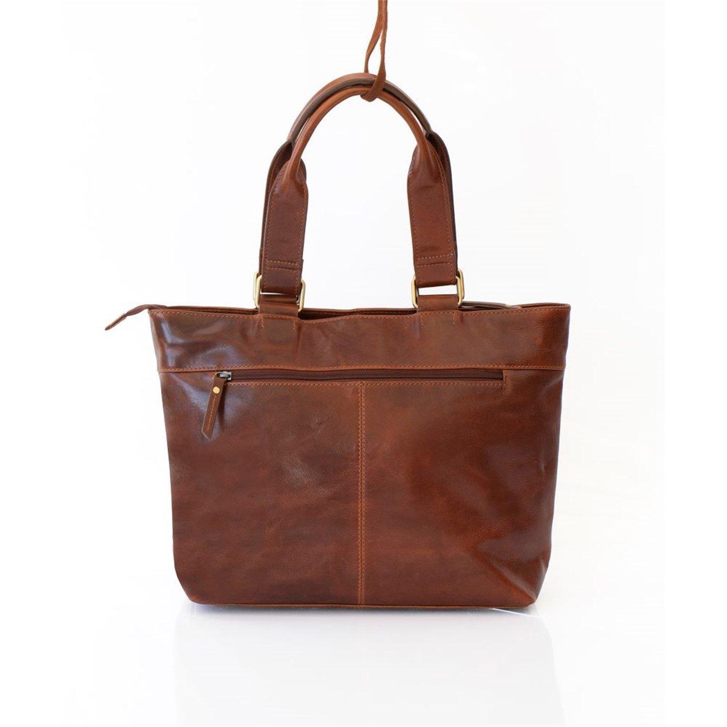 Cognac - PRIMEHIDE Leather - Orion Womens Laptop Bag – 2006 - 3