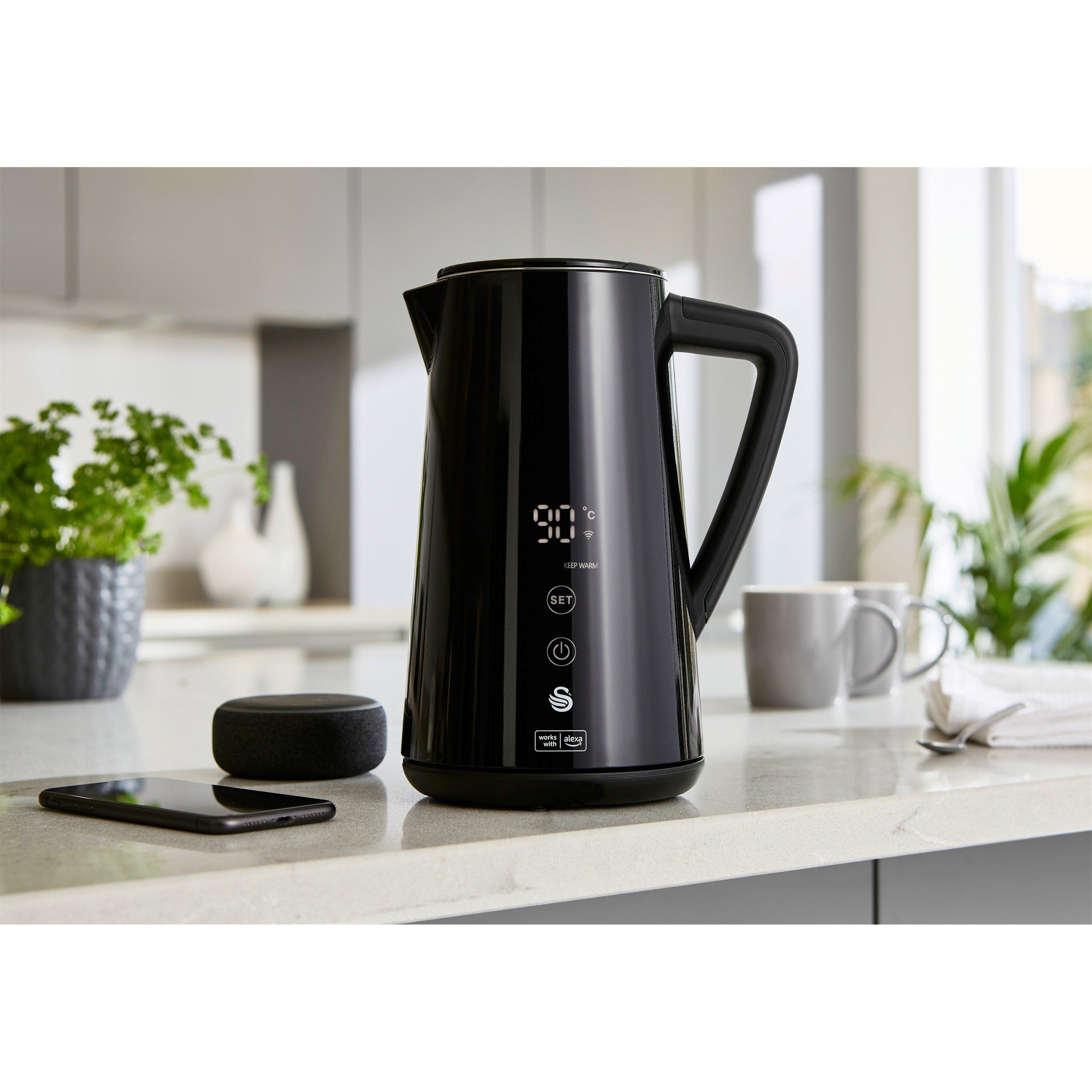 Black - Swan - Swan Alexa 1.5 Litre Smart Kettle - 2