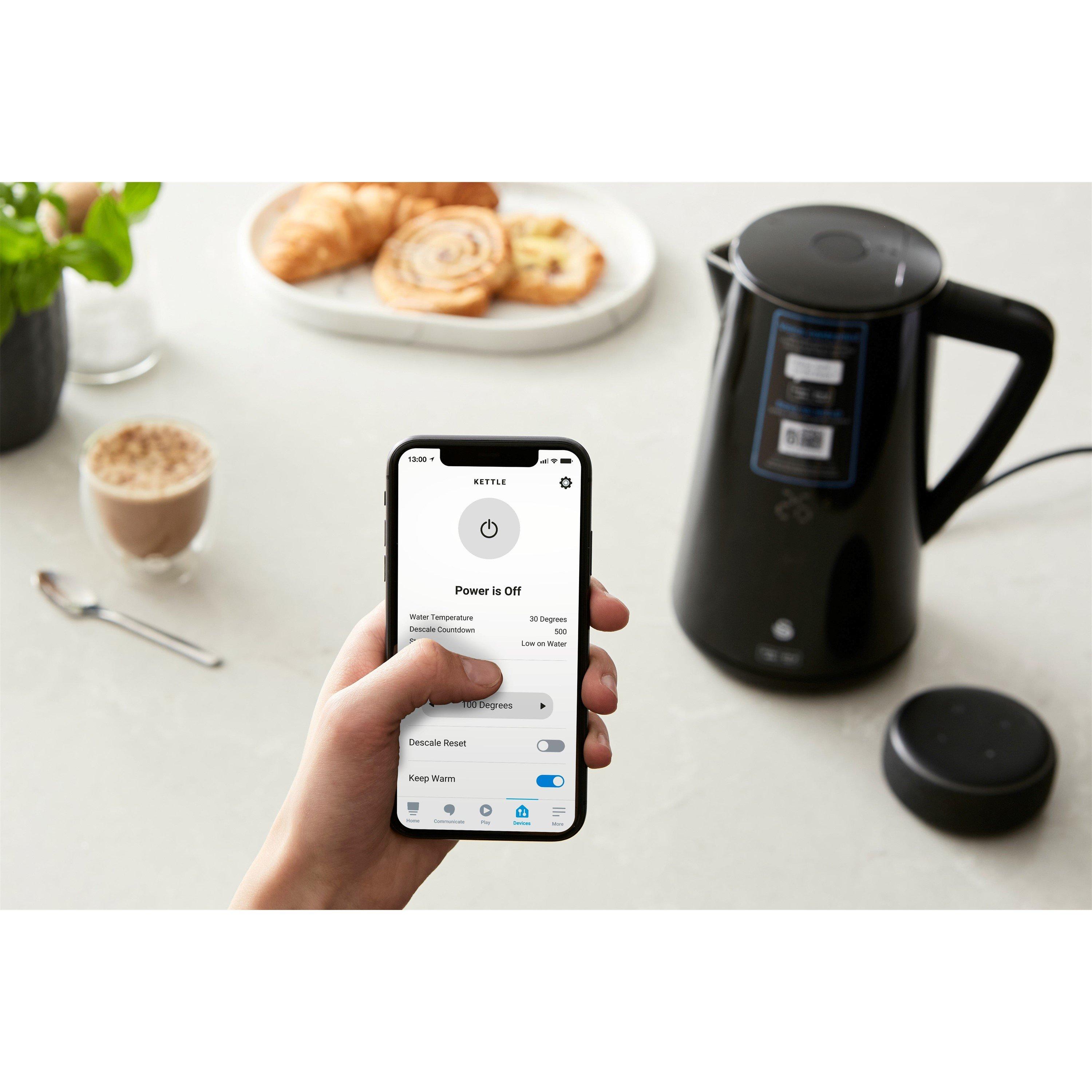 Black - Swan - Swan Alexa 1.5 Litre Smart Kettle - 12