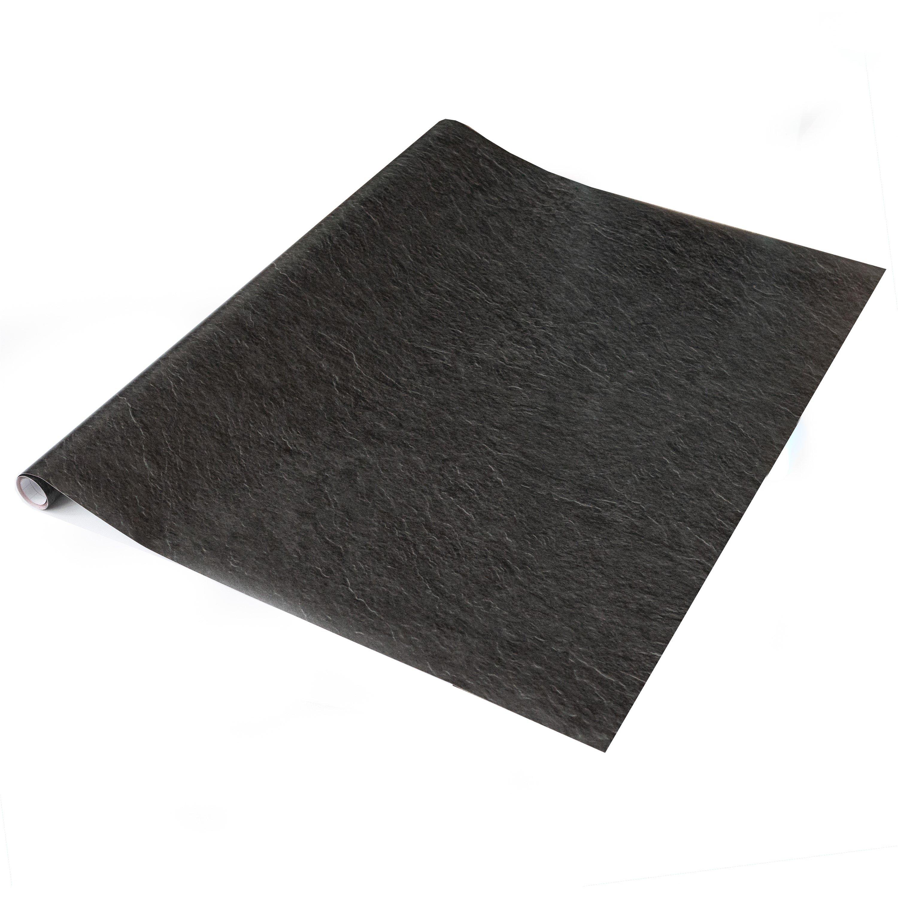 D C Fix  Dc Fix Slate Self Adhesive Vinyl Wrap Black - 90CMX2.1M