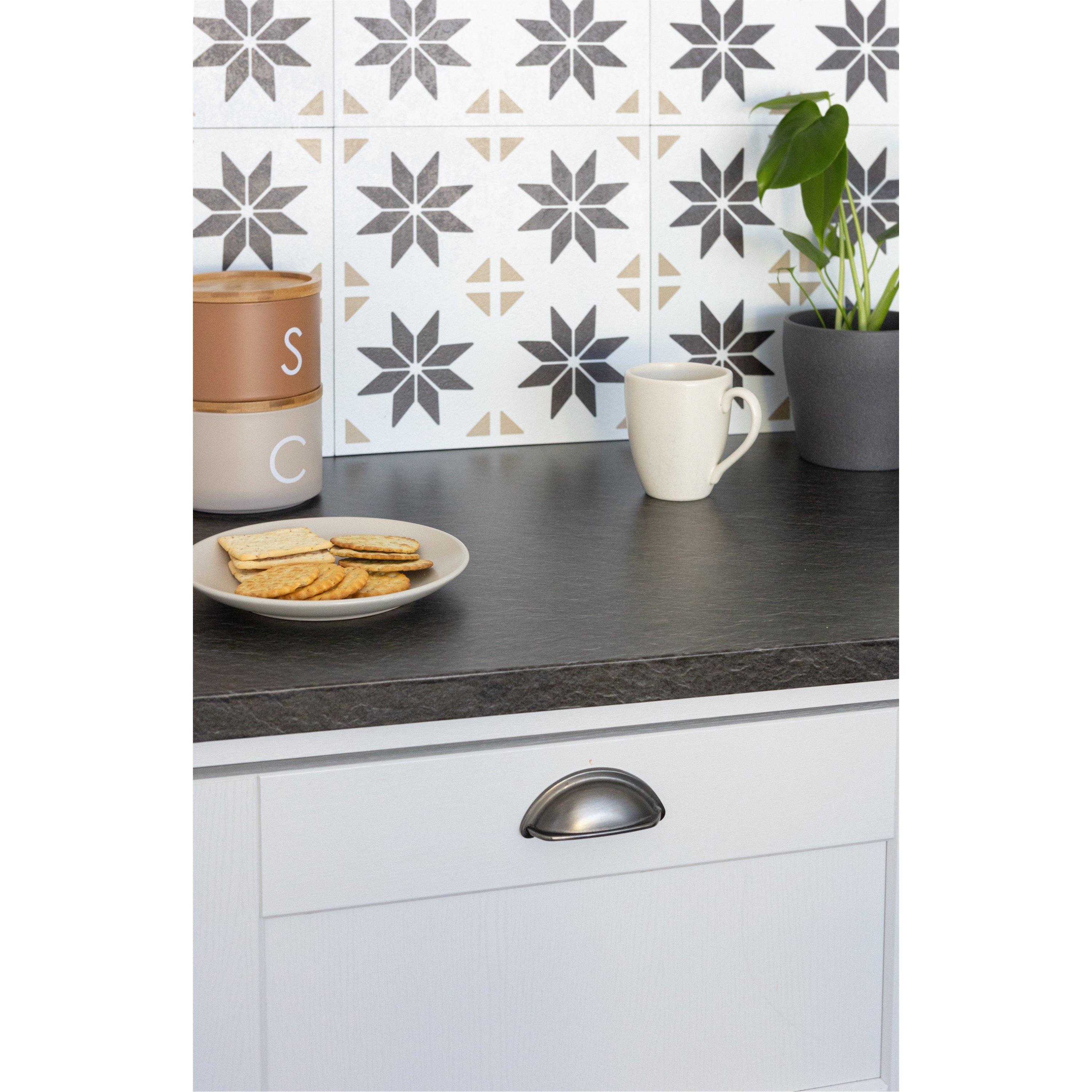 Black - D C Fix - dc fix Black Slate Self Adhesive Vinyl Wrap - 3