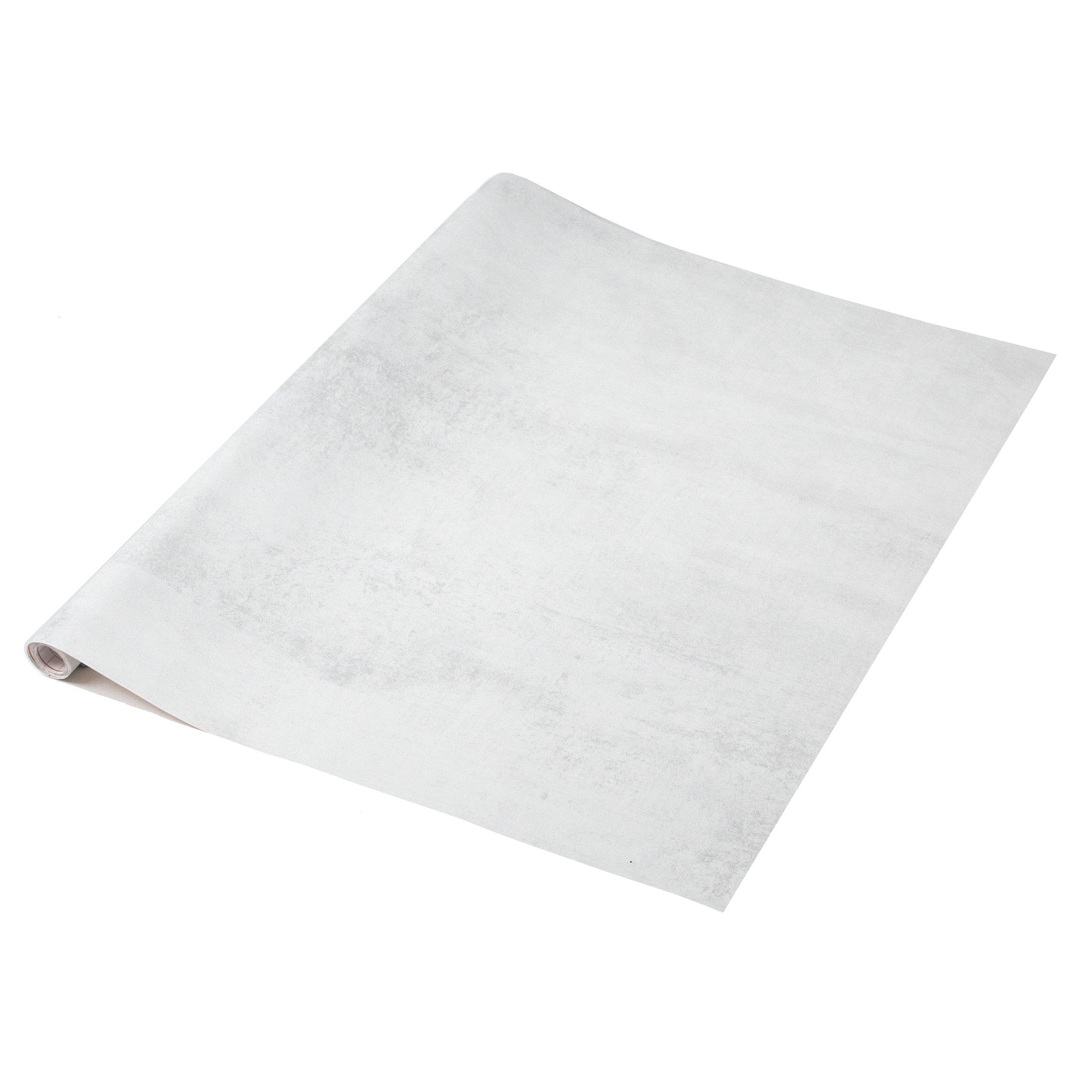 White - D C Fix - dc fix Concrete White Self Adhesive Vinyl Wrap - 1