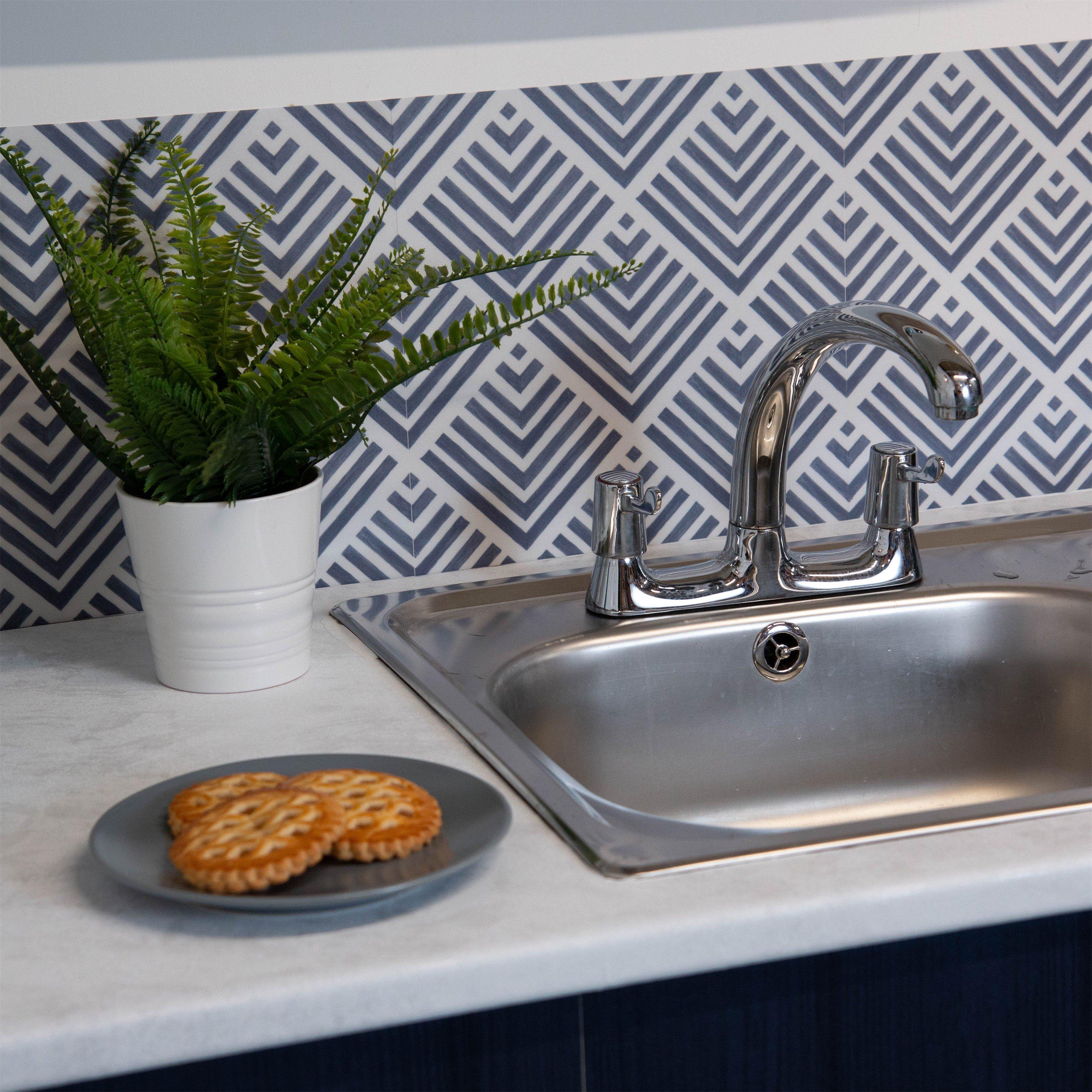 White - D C Fix - dc fix Concrete White Self Adhesive Vinyl Wrap - 4