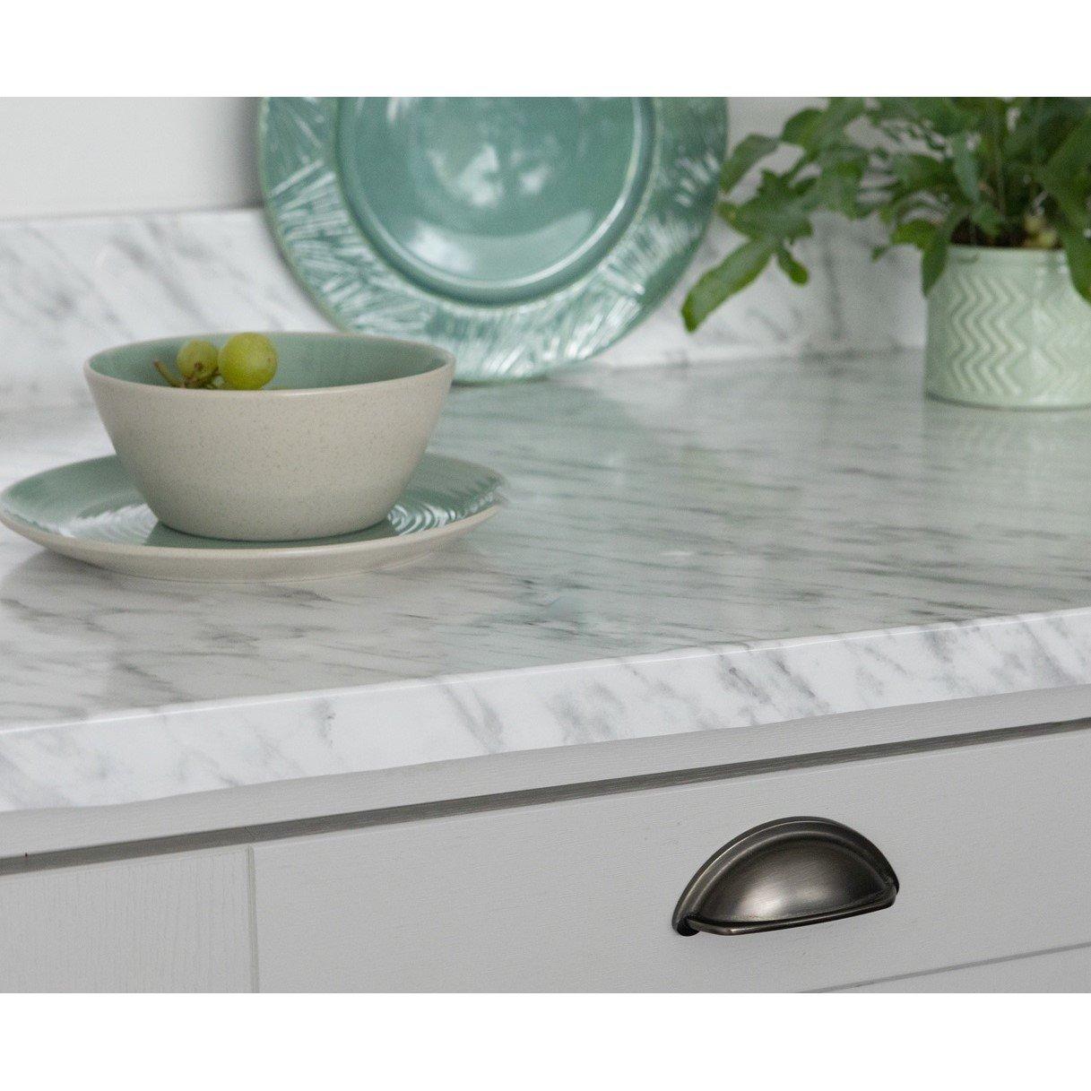 Grey - D C Fix - dc fix Marble Carrara Gry Self Adhesive Vinyl Wrap - 3