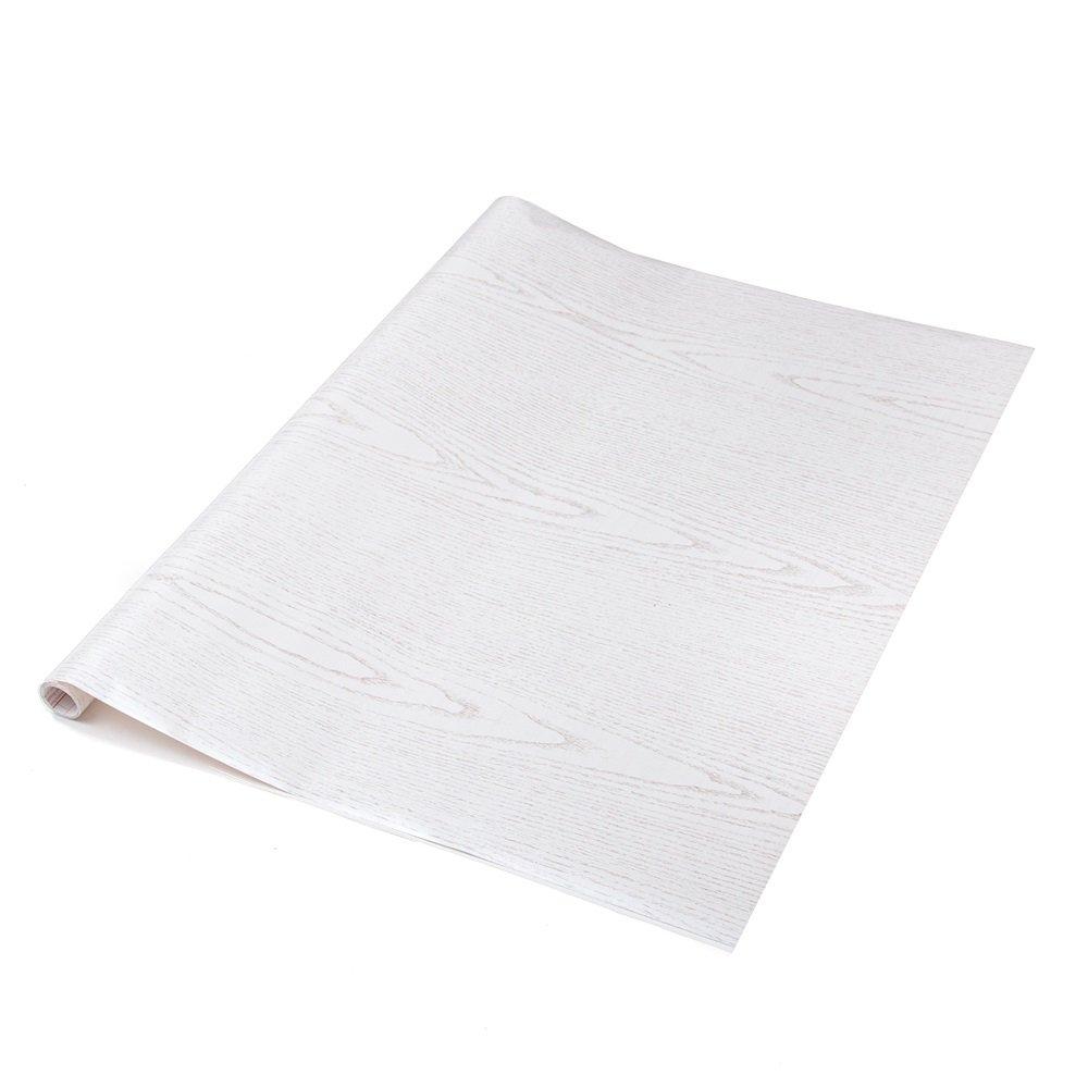 White - D C Fix - dc fix Pearlwood White Self Adhesive Vinyl Wrap - 1