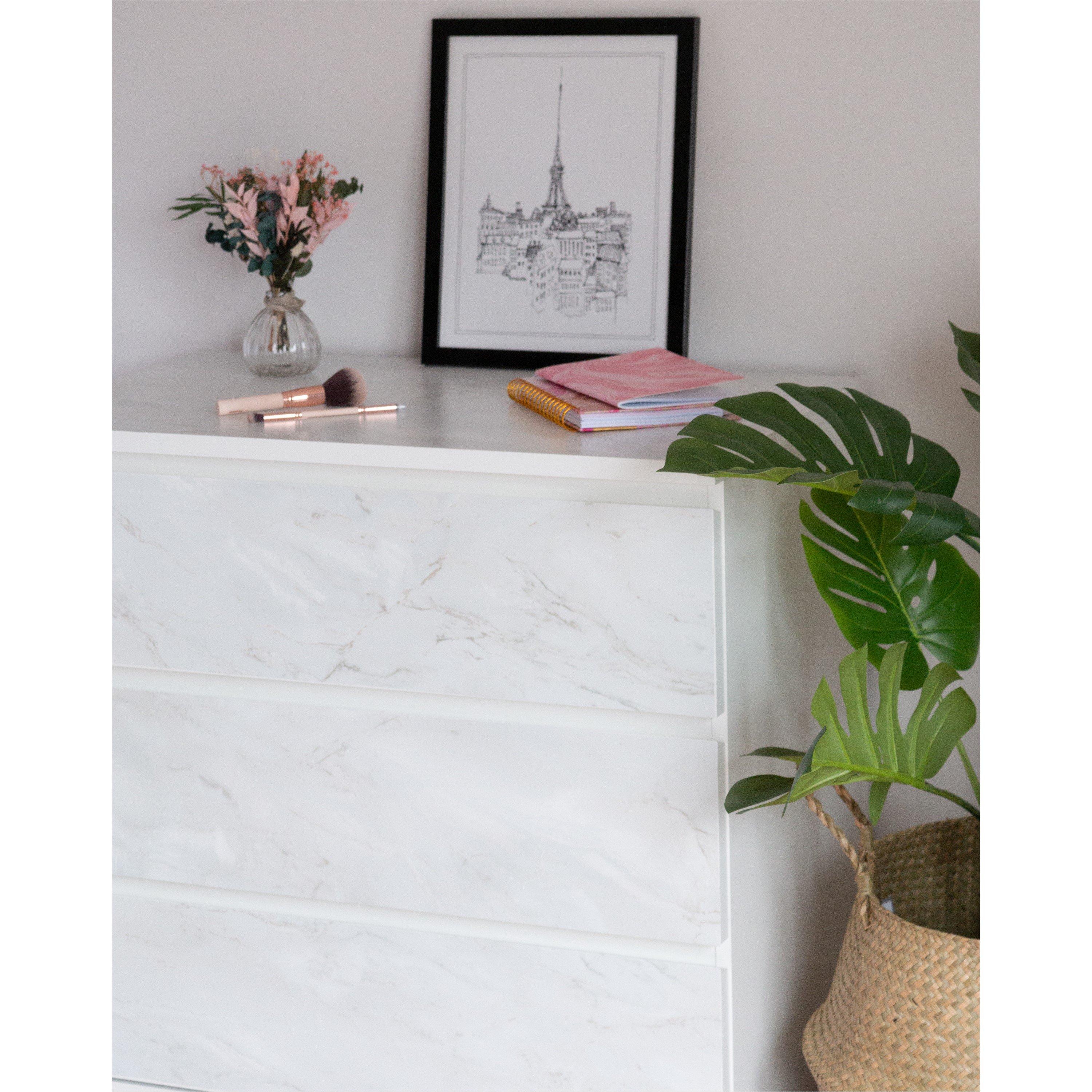 White - D C Fix - dc fix Romeo Matt White Self Adhesive Vinyl Wrap - 2