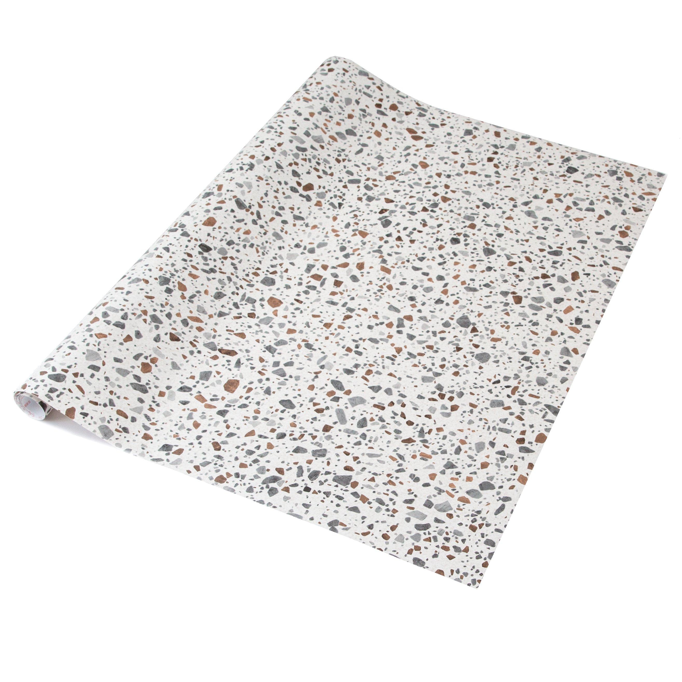 D C Fix  Dc Fix Terrazzo Self Adhesive Vinyl Wrap - Grey/Beige - 67.5CMX2M