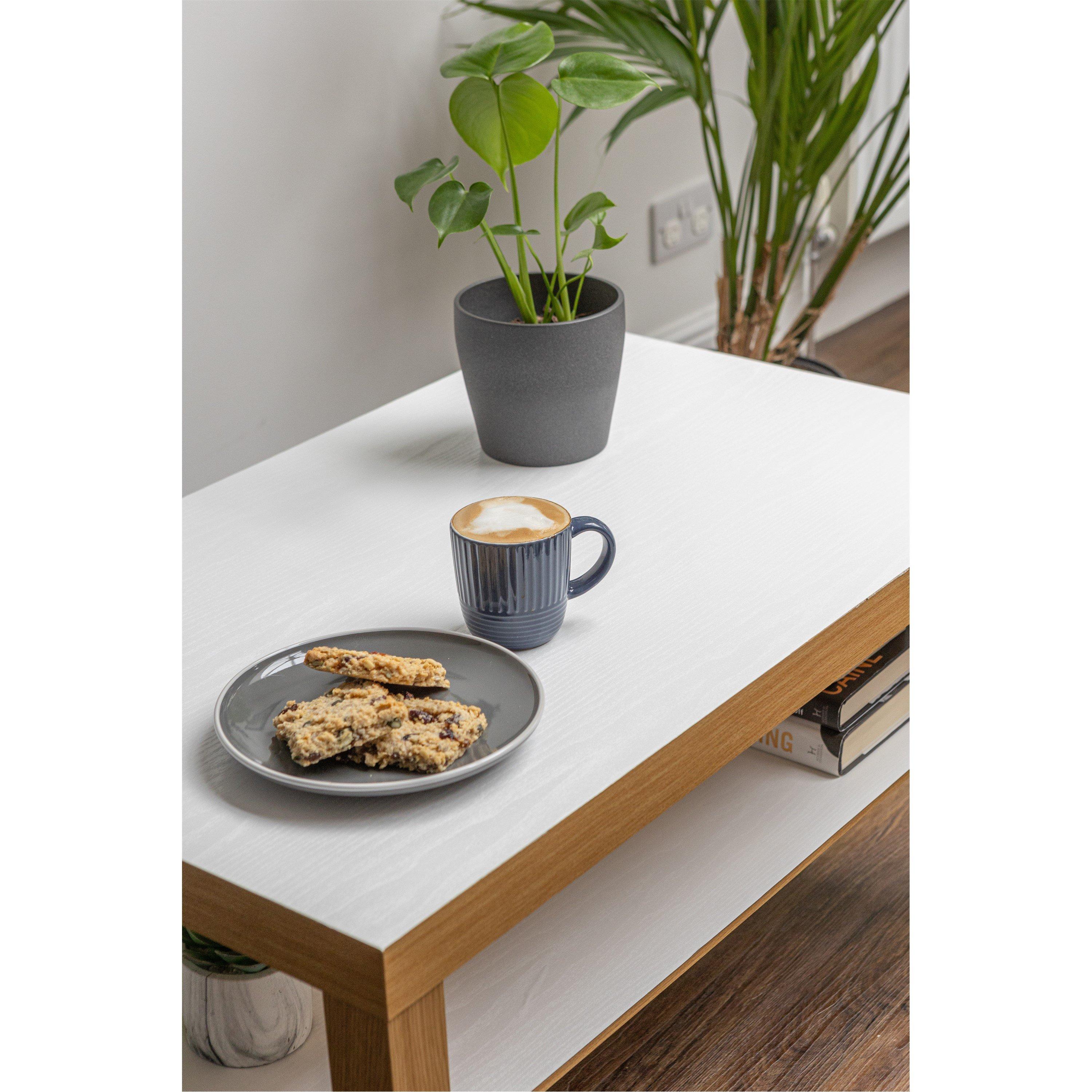 White - D C Fix - dc fix Whitewood Matt Self Adhesive Vinyl Wrap - 4