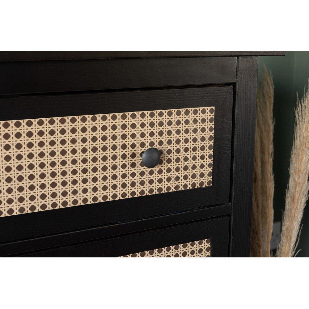 Brown/Black - D C Fix - dc fix Woven Cane Self Adhesive Vinyl Wrap - 2