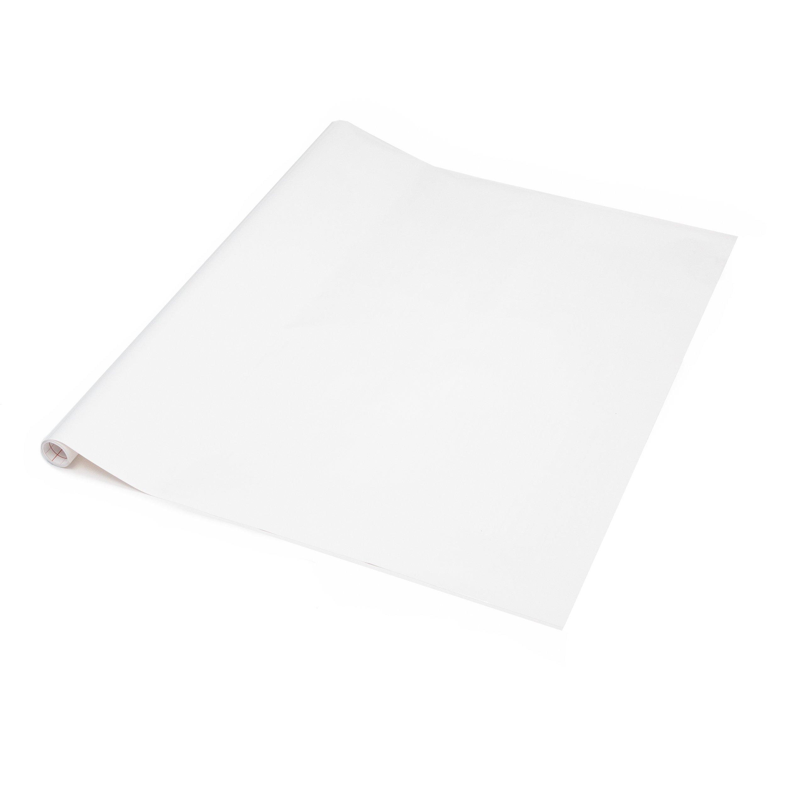 White - D C Fix - dc fix Matt White Self Adhesive Vinyl Wrap - 1