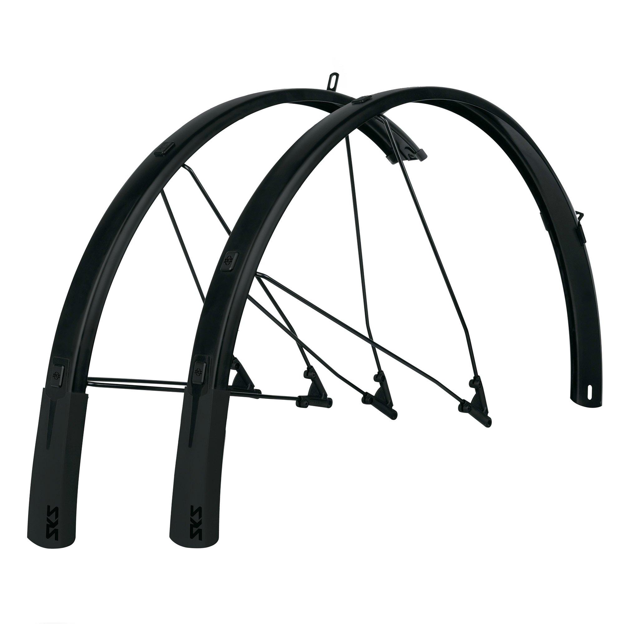 Black - SKS - Bluemels Style 28in Mudguard Set - 1
