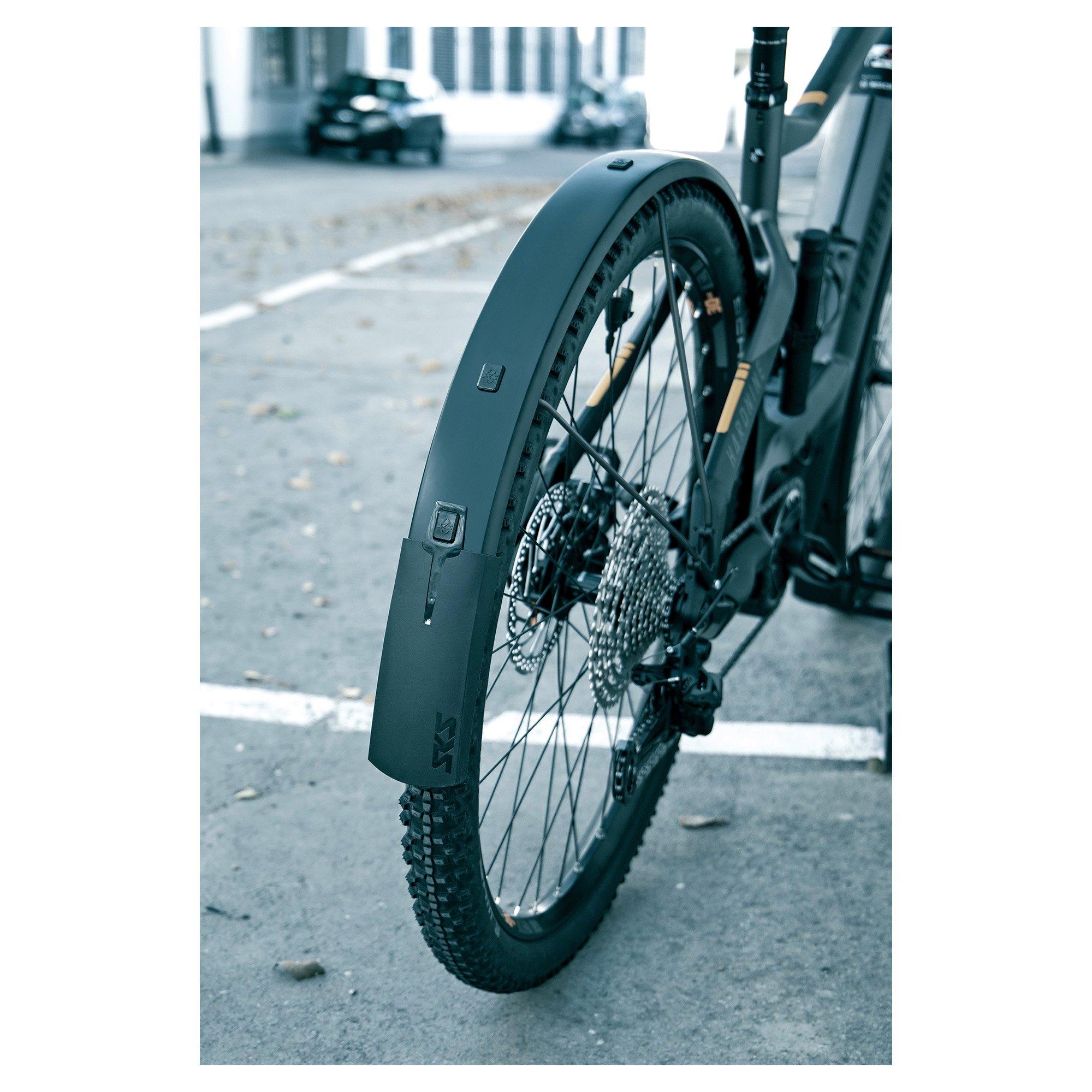 Black - SKS - Bluemels Style 28in Mudguard Set - 4