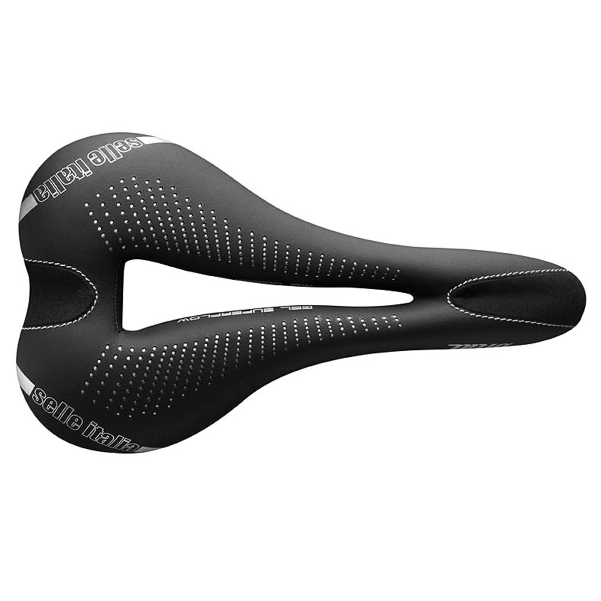 Selle Italia Women's Black Diva Gel Ti316 Superflow Saddle - L3