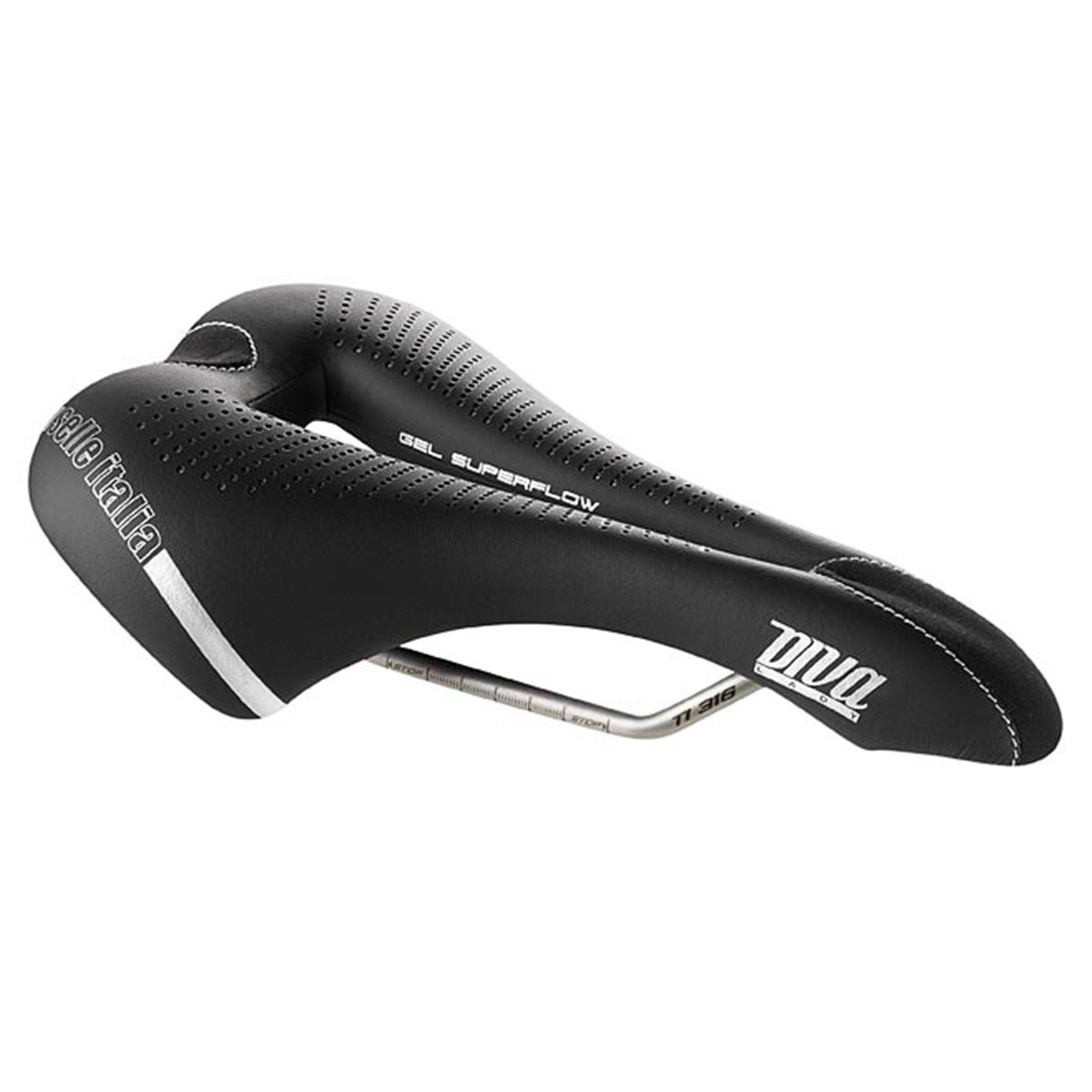 Black - Selle Italia - Diva Gel TI316 Superflow Saddle - 3
