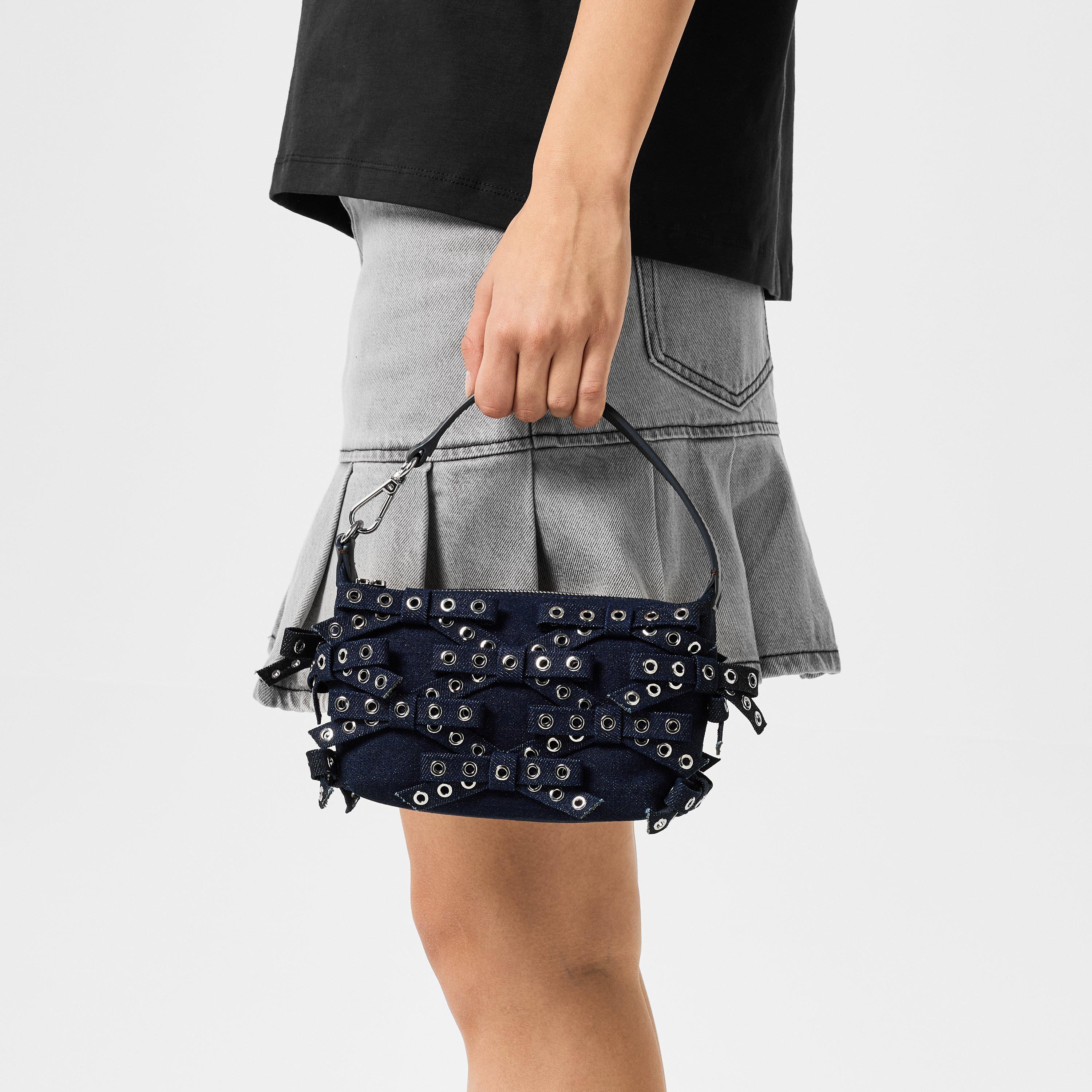 Dark Navy - Ganni - Bow Bag - 2