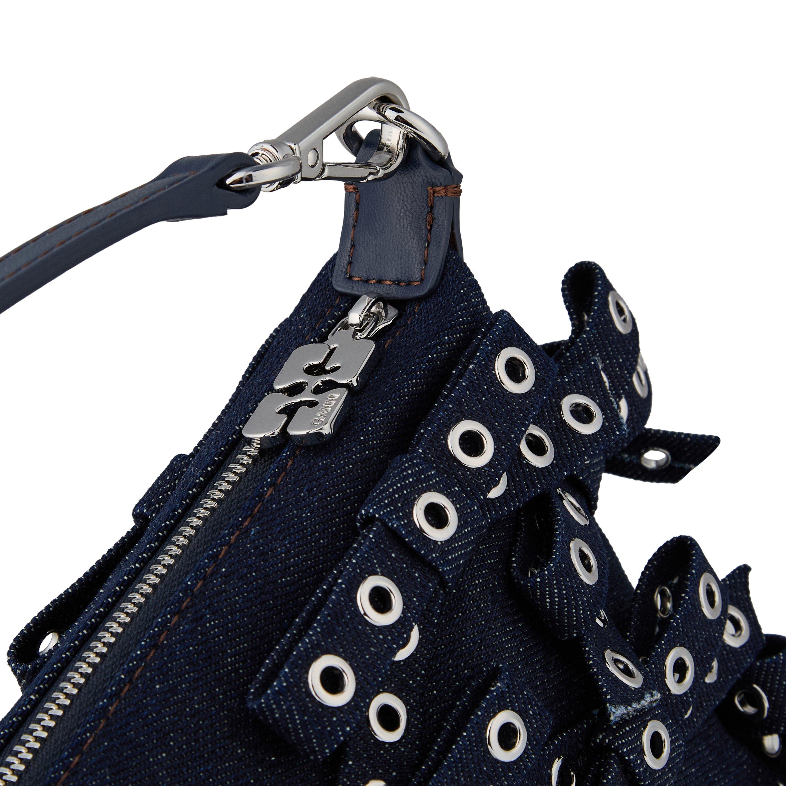 Dark Navy - Ganni - Bow Bag - 4