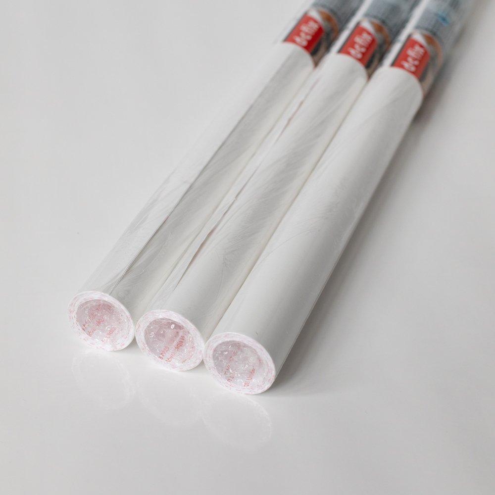 White - D C Fix - dc fix Matt White Self Adhesive Vinyl Pack 3 - 1