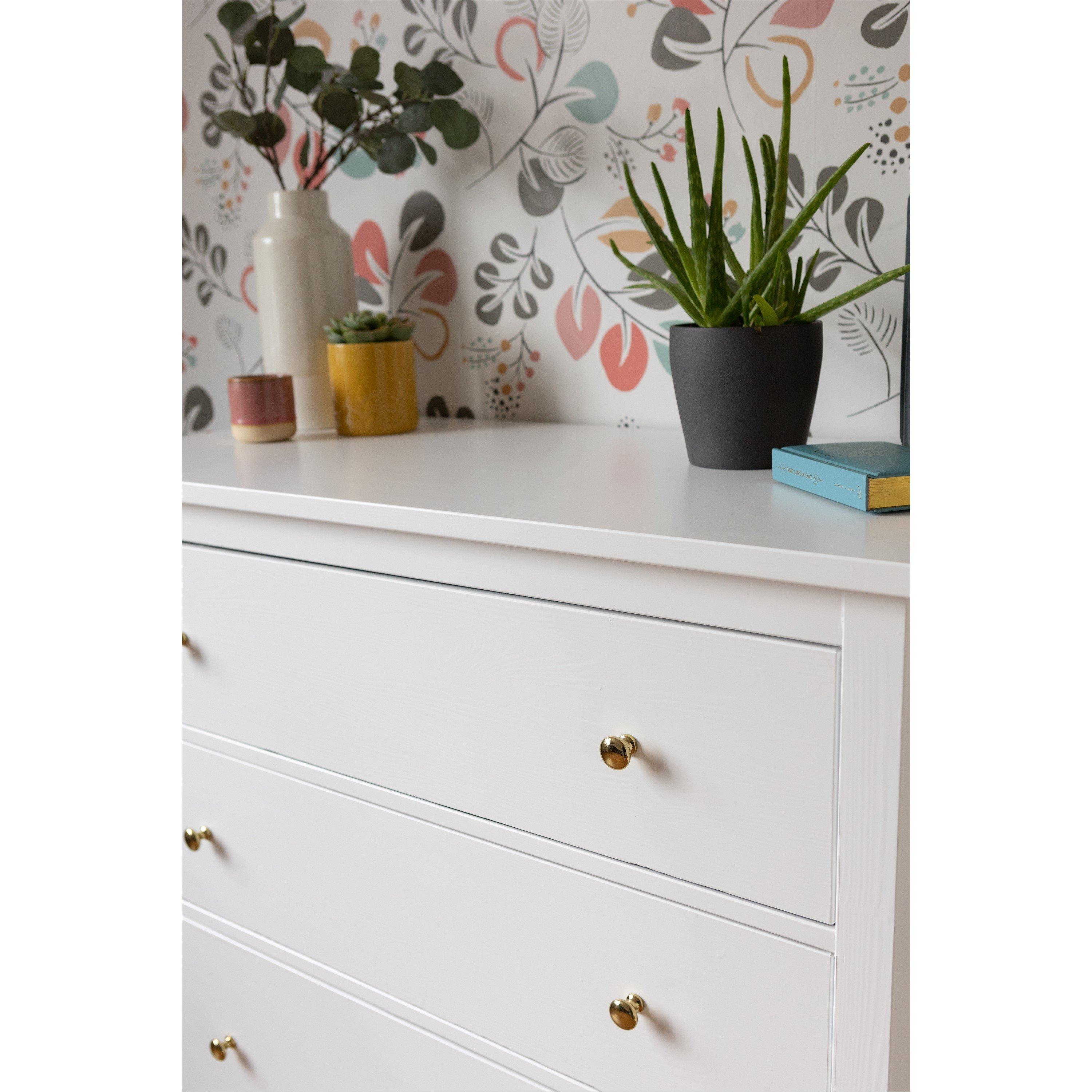 White - D C Fix - dc fix Matt White Self Adhesive Vinyl Pack 3 - 5